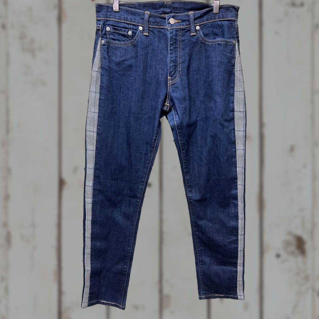 Levi's Levi's 504 Jeans Slim Denim 32x30 Houndstooth Plaid Cotton Blend Regular Inseam 30 Men Mens Skinny Vintage No Size US 32 / EU 48 - 1 Thumbnail