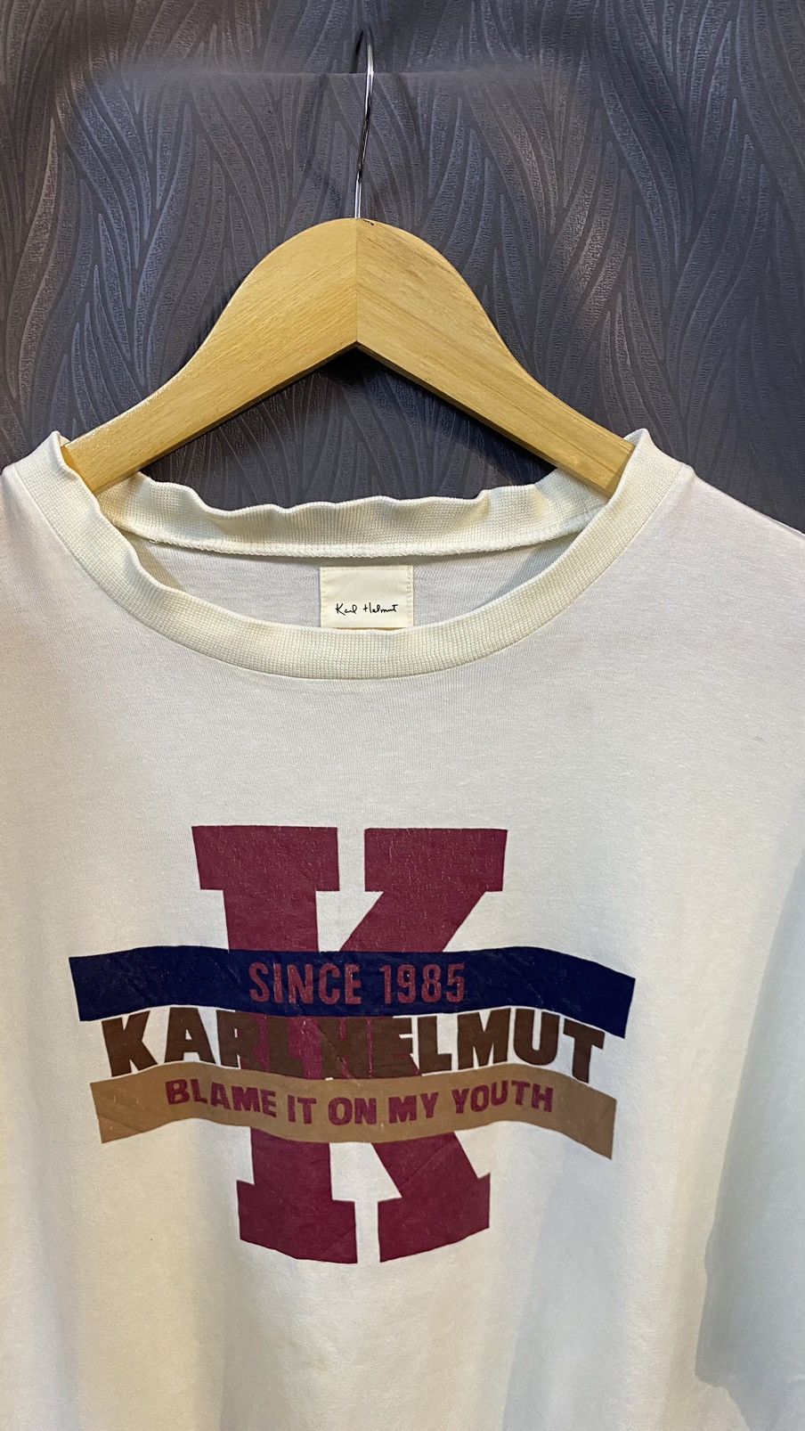 Japanese Brand × Karl Helmut × Vintage VINTAGE KARL HELMUT TSHIRT WHITE Size US M / EU 48-50 / 2 - 6 Thumbnail