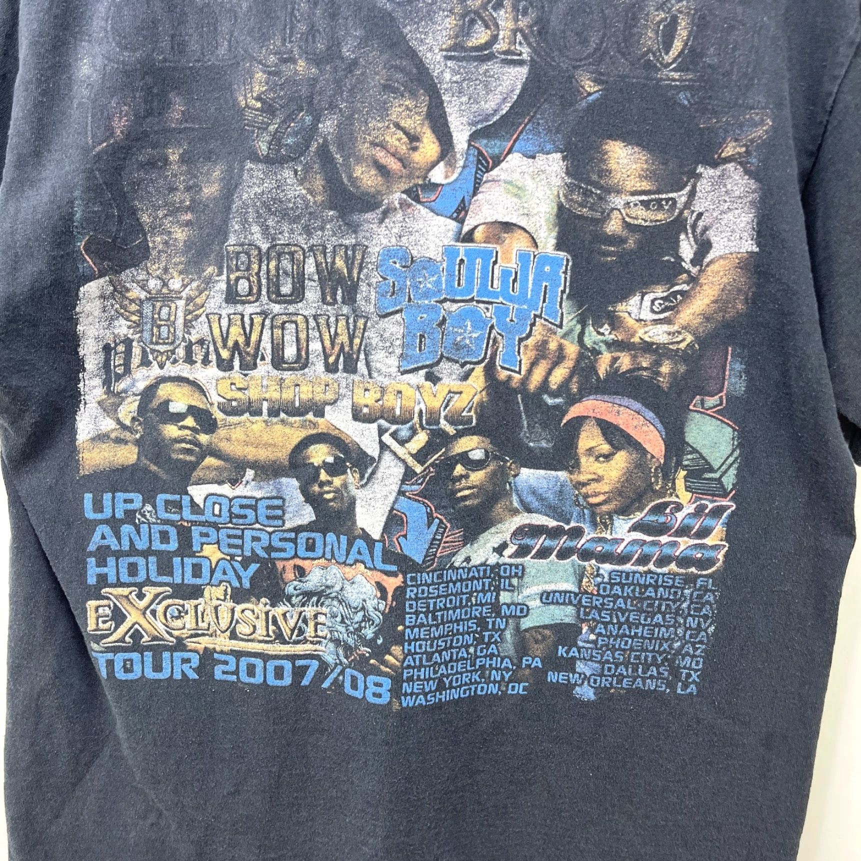 Vintage VINTAGE Chris Brown Bow Wow Soulja Tour T Shirt M Black 90s Skull Graphic Print Mens Short Sleeve Crew Neck Vintage Brand T-Shirt Size US M / EU 48-50 / 2 - 5 Thumbnail