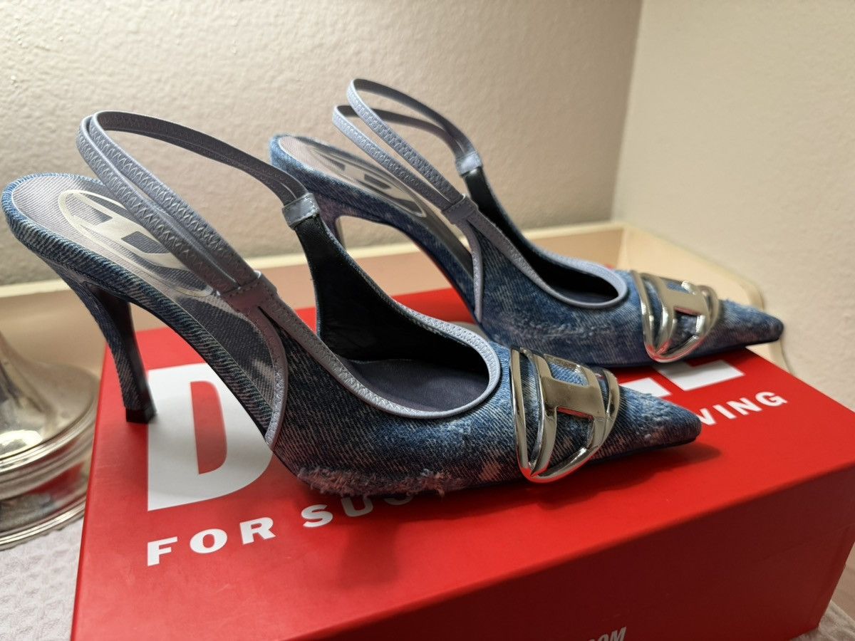 Diesel Diesel Blue Denim Stiletto Heels Size 7 Size US 7 / IT 37 - 6 Thumbnail