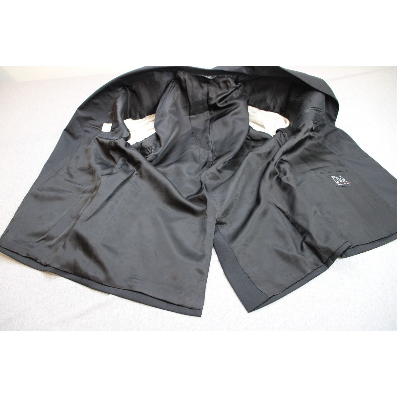 Jos. A. Bank Jos A Bank Blazer Men's 44R Black 100% Wool Single Breasted Size 44R - 3 Thumbnail