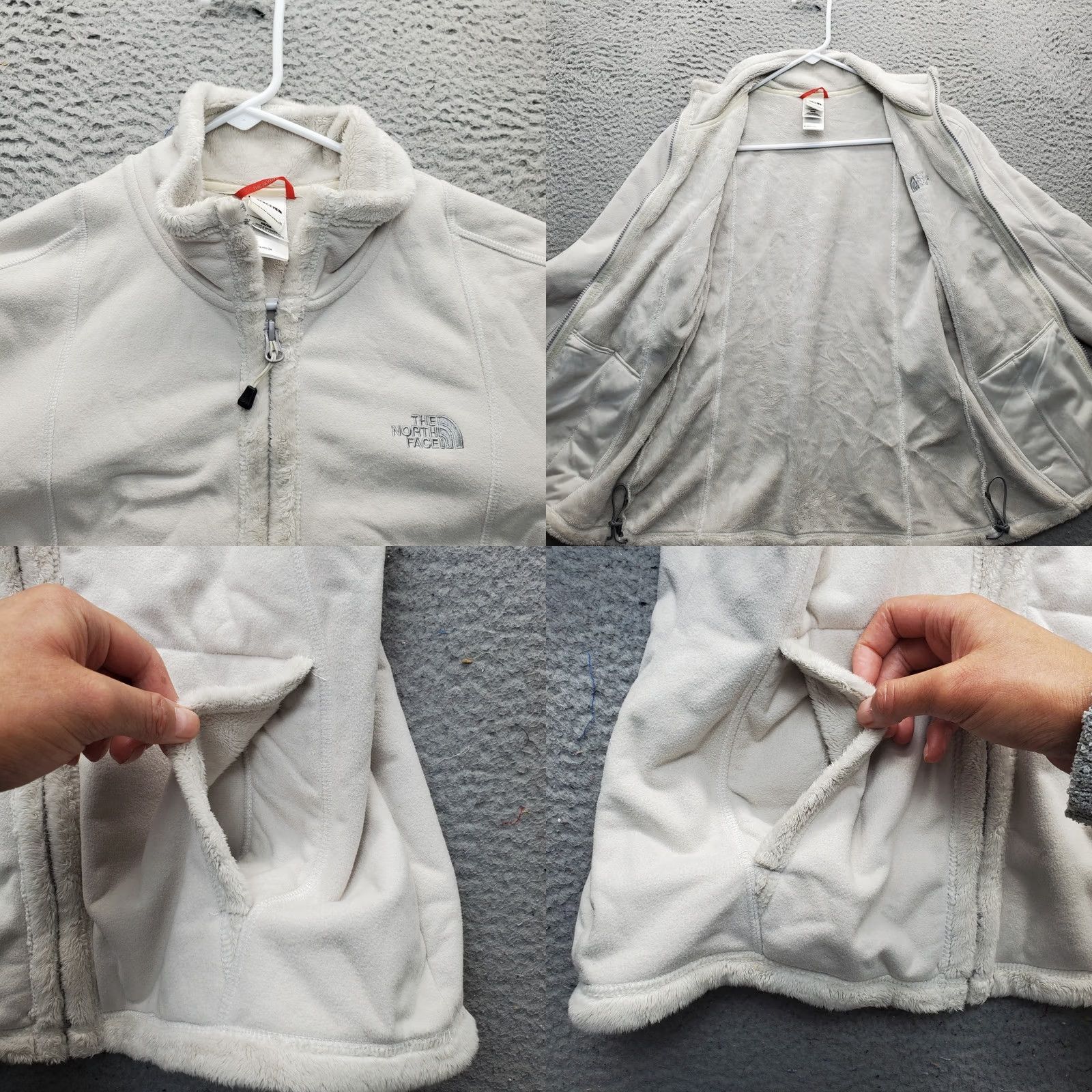 The North Face The North Face Sherpa Fleece Jacket Women M Tan Embroidery Logo Mock Neck Zip Up Size M / US 6-8 / IT 42-44 - 8 Thumbnail