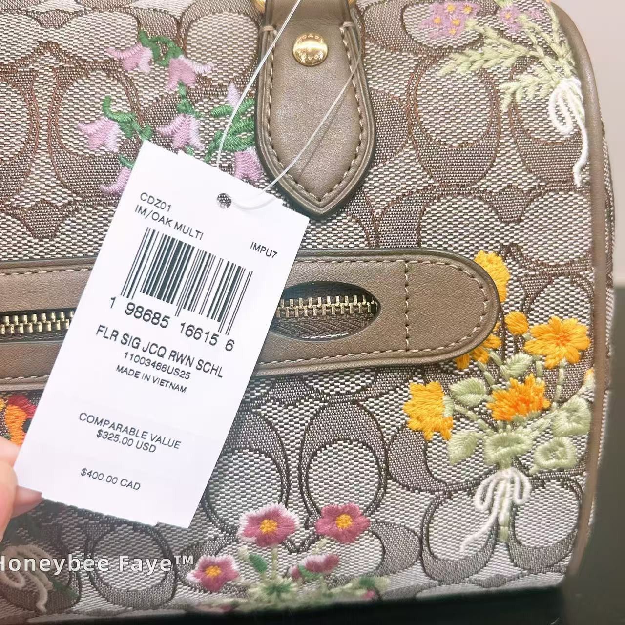 Coach Rowan Satchel Bag With Floral Embroidery CDZ01 Size ONE SIZE - 12 Thumbnail