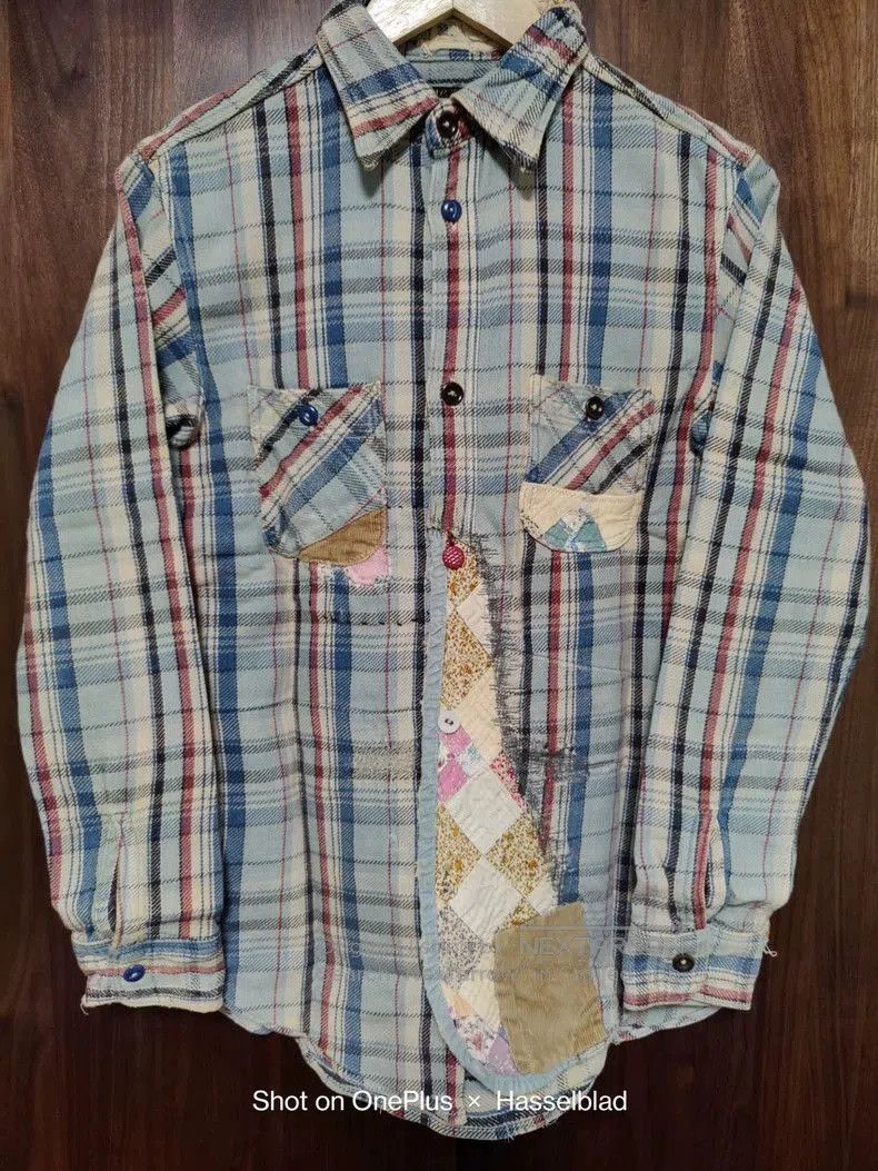 Kapital kapital boro patchwork button up shirt. Size US S / EU 44-46 / 1 - 1 Thumbnail