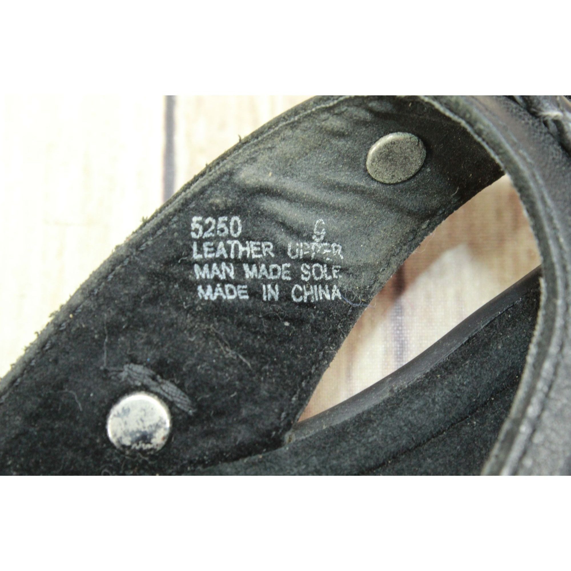 Minnetonka Minnetonka Silverthorne Black Leather Sandals Size 9 Size US 9 / IT 39 - 8 Thumbnail
