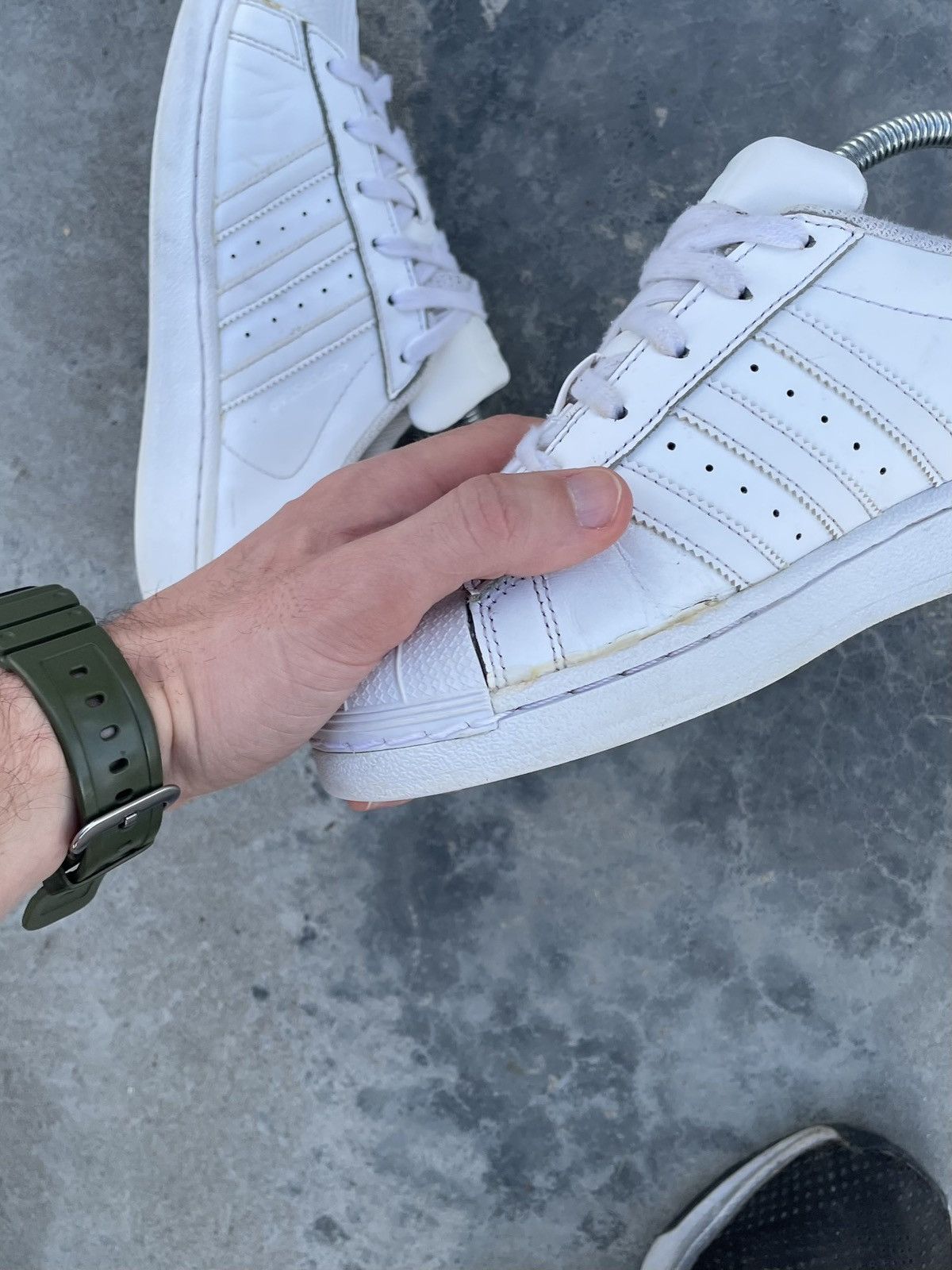 Adidas × Vintage ADIDAS Y2K SUPERSTAR JAPAN DRILL AVANT GARDE HYPE SNEAKERS Size US 8.5 / IT 38.5 - 13 Thumbnail