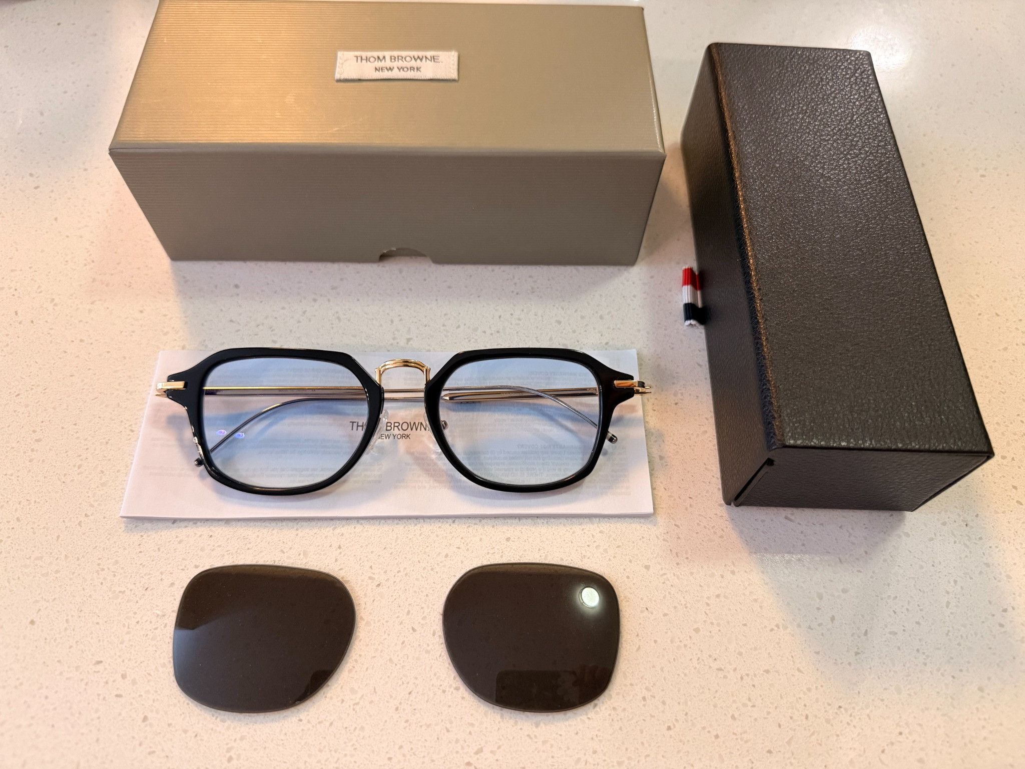 Thom Browne Thom Browne TB-423 Glasses Zeiss 30% Blue BNWT Size ONE SIZE - 5 Thumbnail