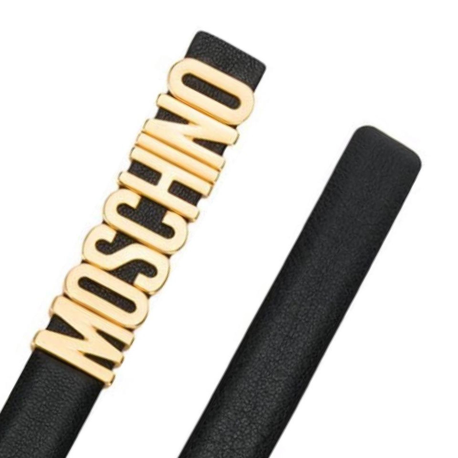 Moschino logo thin leather belt size 95/ 46 Size ONE SIZE - 3 Thumbnail