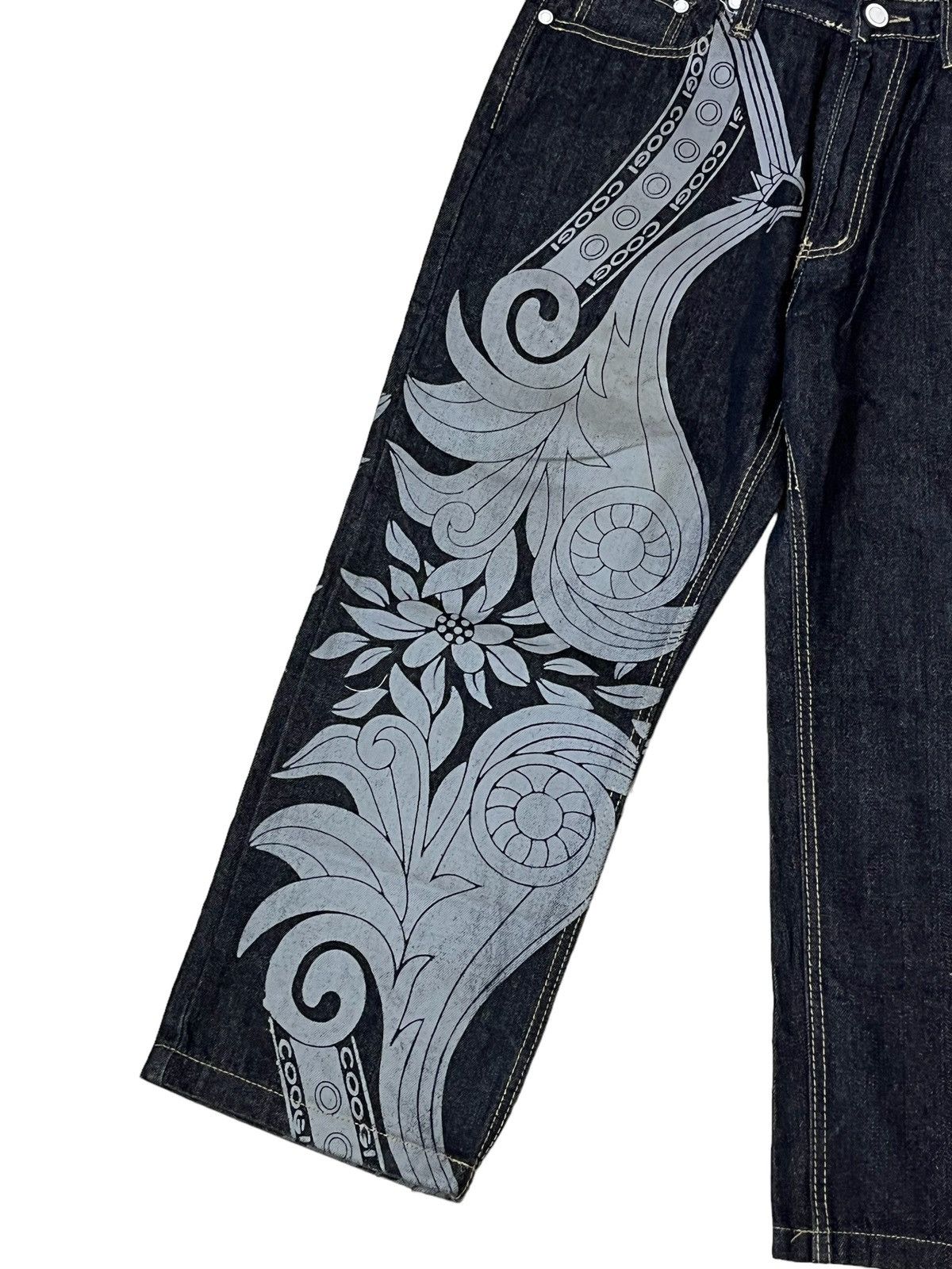 Coogi SICK🔥COOGI AUSTRALIA PRINTED/EMBROIDERY BAGGY JEANS Size US 34 / EU 50 - 5 Thumbnail