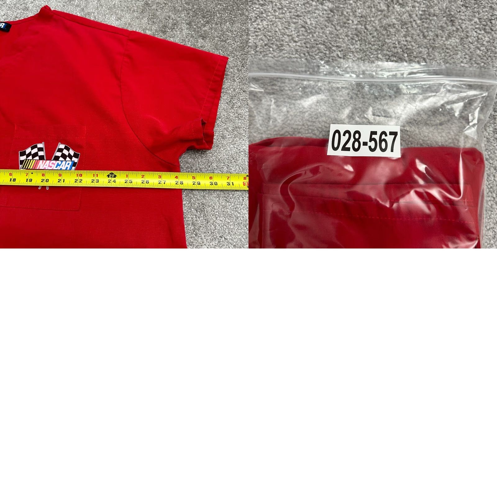 NASCAR VINTAGE Nascar T-Shirt Mens 3XL Red V-Neck Short Sleeve Car Sports Shirt Size US XXL / EU 58 / 5 - 8 Thumbnail
