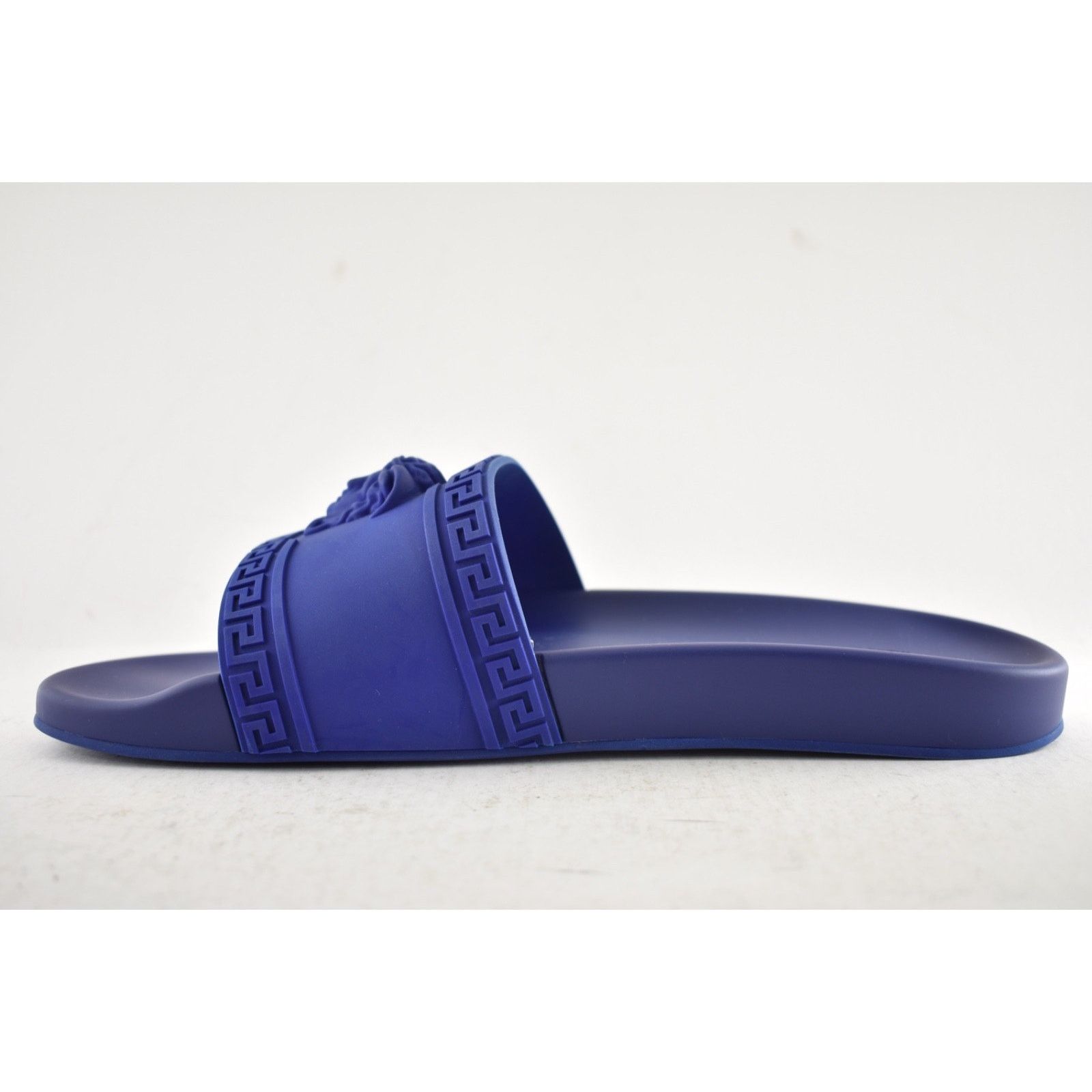 Versace Versace Medusa Palazzo Blue Rubber Slide Sandal 44 11 Size US 11 / EU 44 - 12 Thumbnail