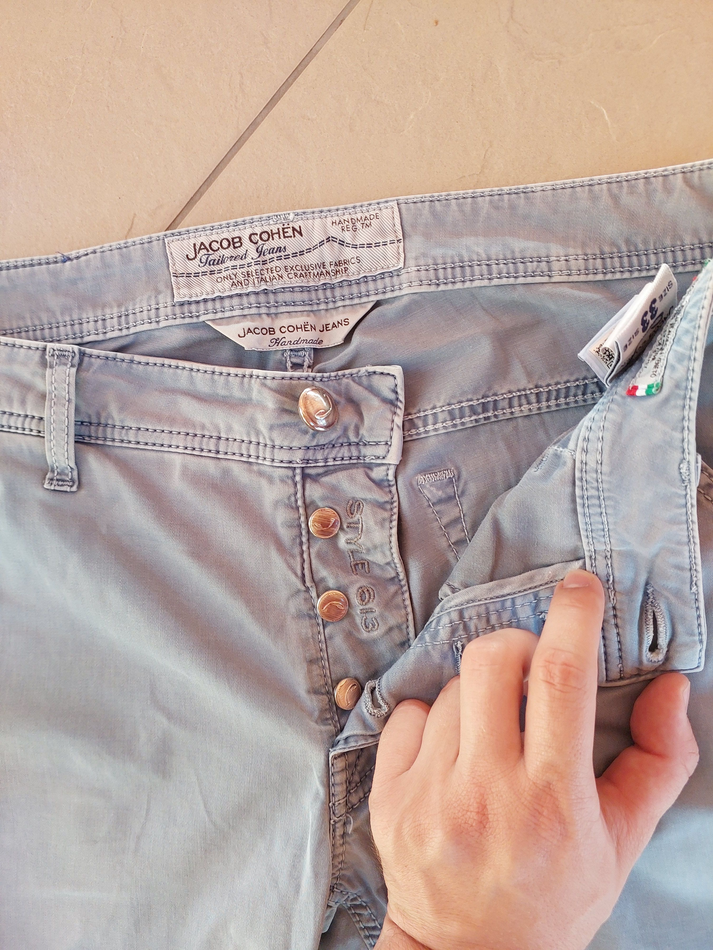 Jacob Cohen Jacob Cohen Light Blue Pants Type 613 Size 33 Size US 33 - 3 Thumbnail