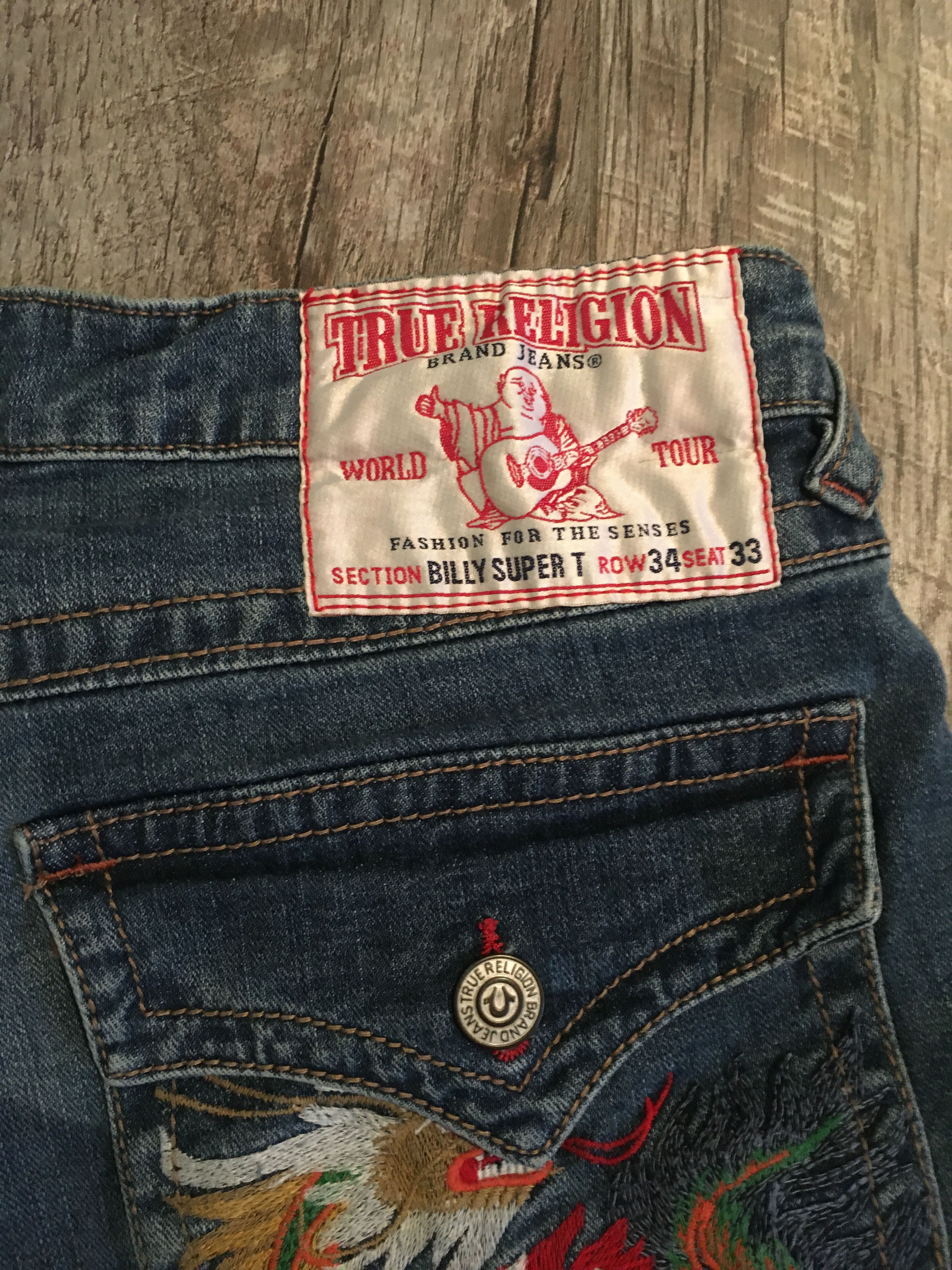 True Religion True Religion Billy Super T - Limited Edition Dragon Pocket Size US 34 / EU 50 - 6 Thumbnail
