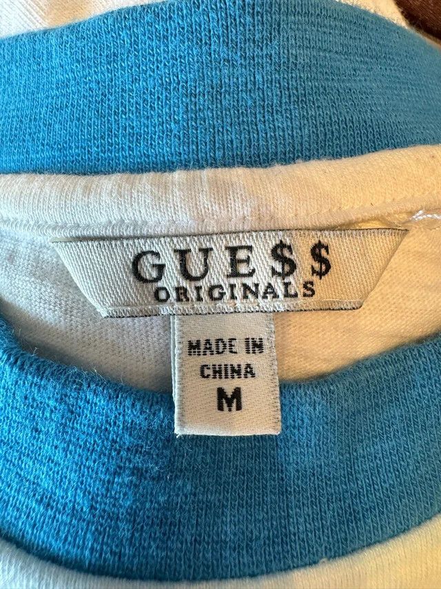 Guess Guess Jeans x Rocky Rainbow Spell Out Embroidered Ringer Tee Size US M / EU 48-50 / 2 - 3 Thumbnail