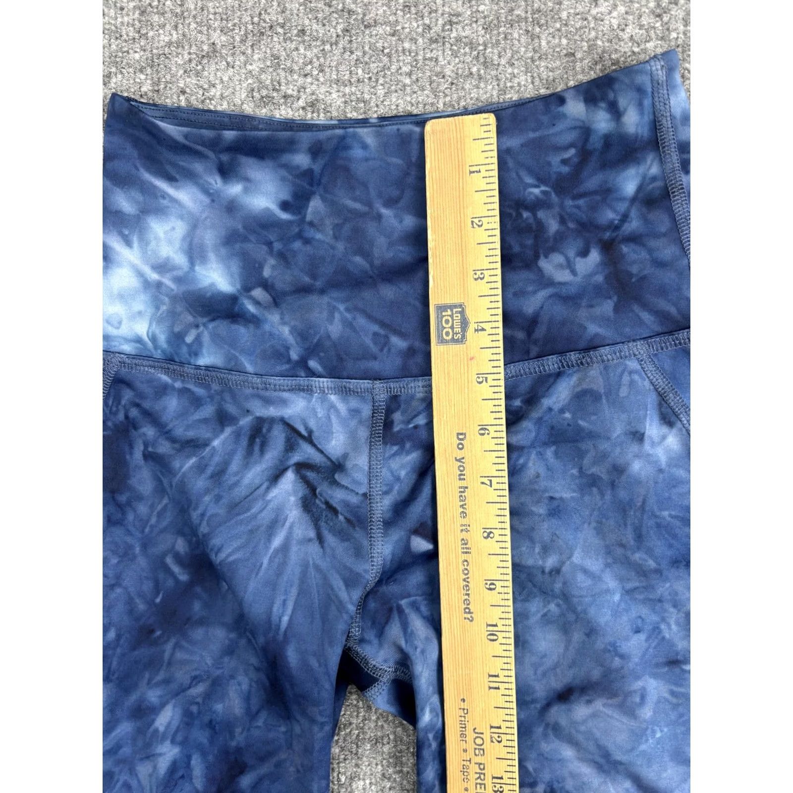 Beyond Yoga Beyond Yoga Leggings Womens S Blue Tie Dye High Rise Ankle Yoga Pants Made USA Size 28" / US 6 / IT 42 - 4 Thumbnail