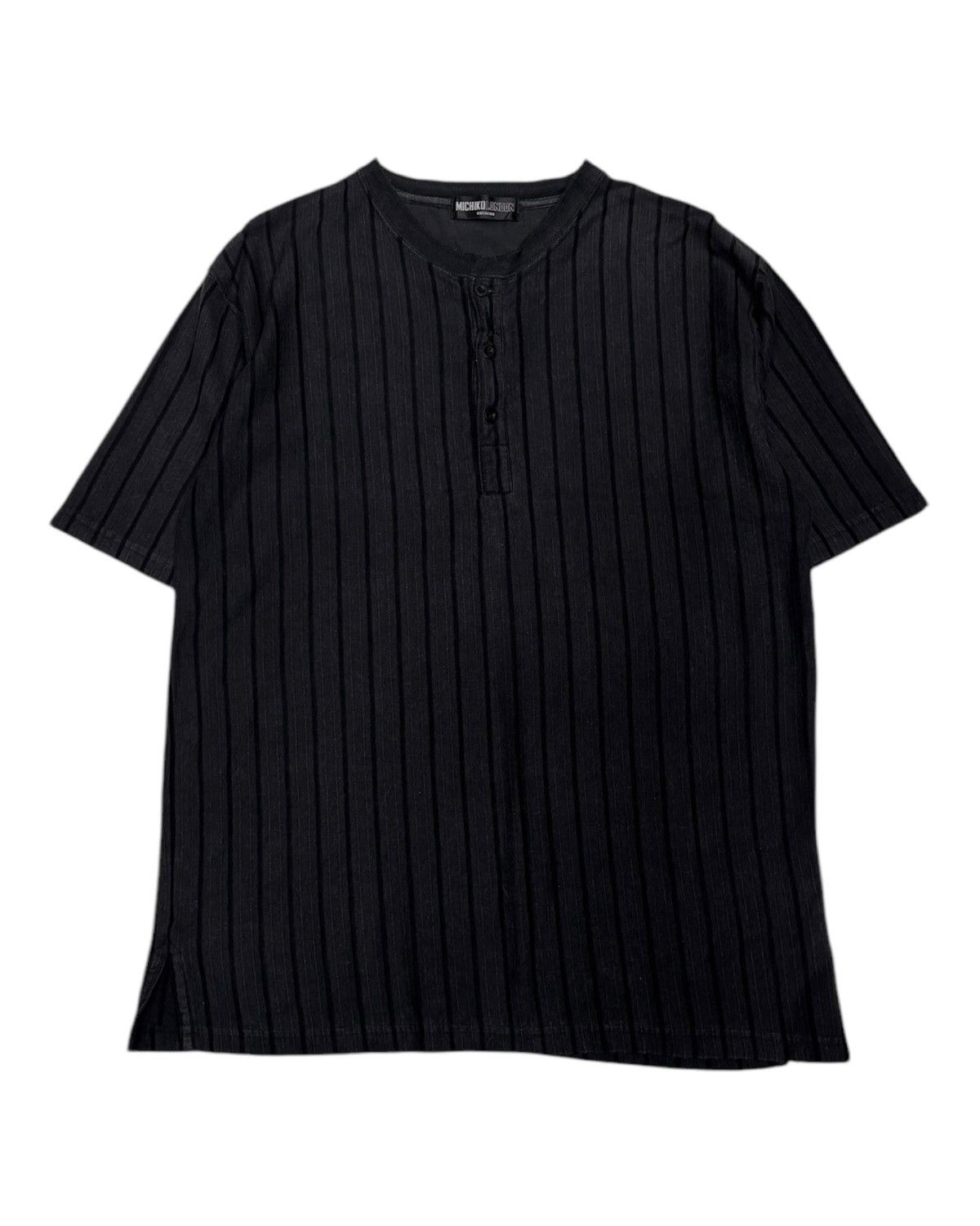 Issey Miyake 🇯🇵 MINIMAL STRIPED SHIRT MICHIKO KOSHINO LONDON Size US M / EU 48-50 / 2 - 2 Thumbnail