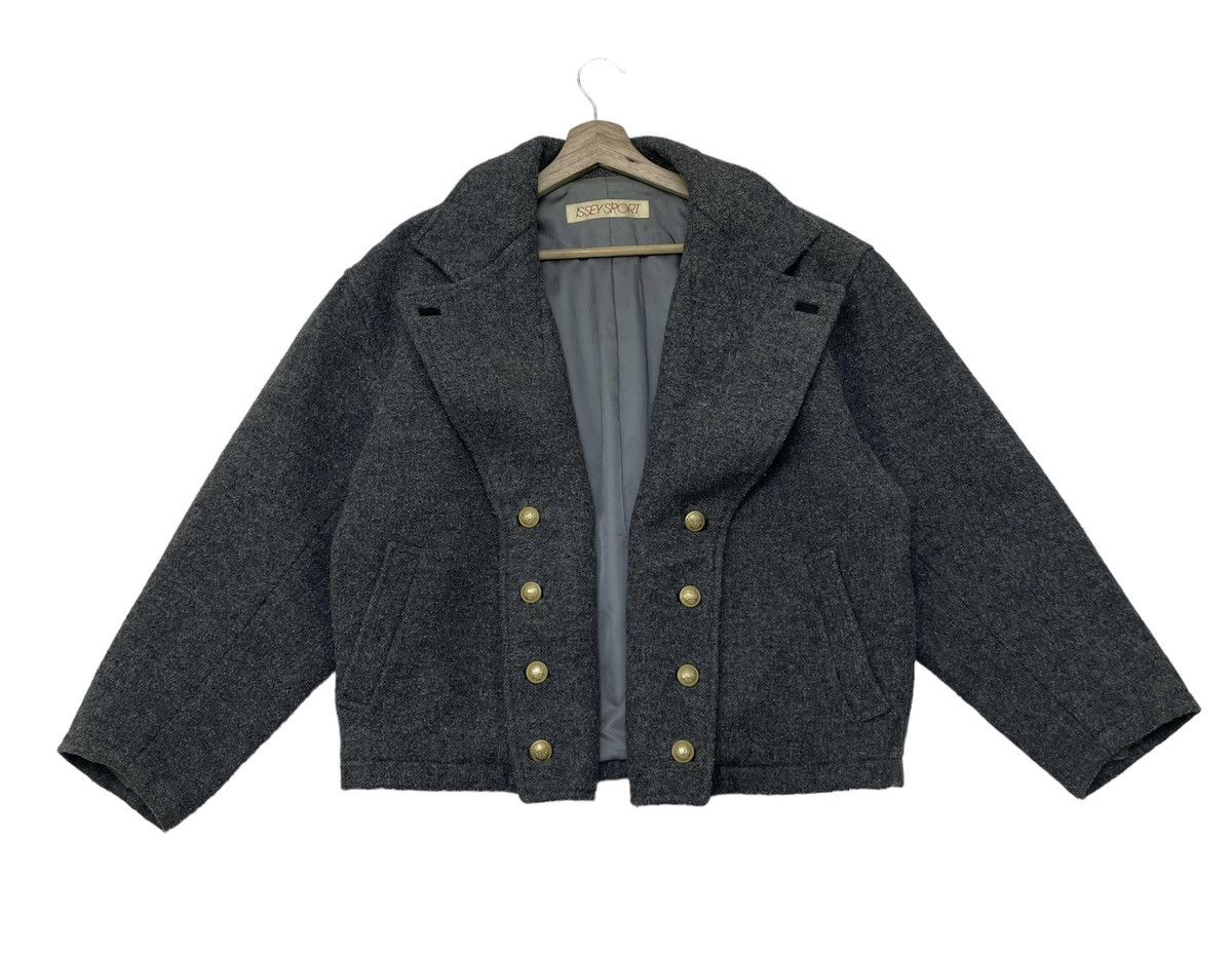 Issey Miyake 🔥Vintage Issey Miyake Unisex Double Breasted Wool Jacket Size US M / EU 48-50 / 2 - 1 Thumbnail