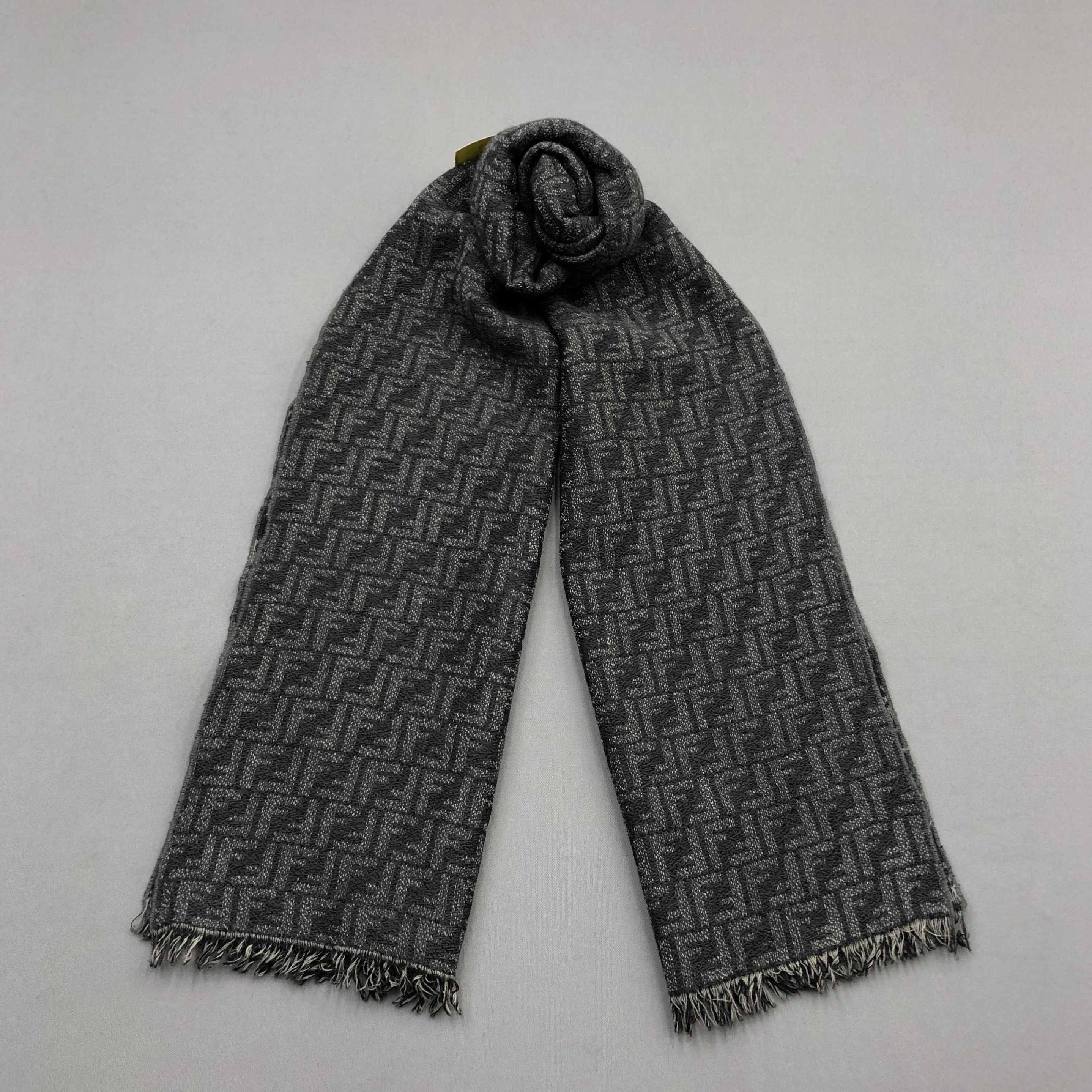Fendi Vintage Y2K Fendi Scarf Muffler FF Roma Monogram Wool Scarve Size ONE SIZE - 1 Thumbnail