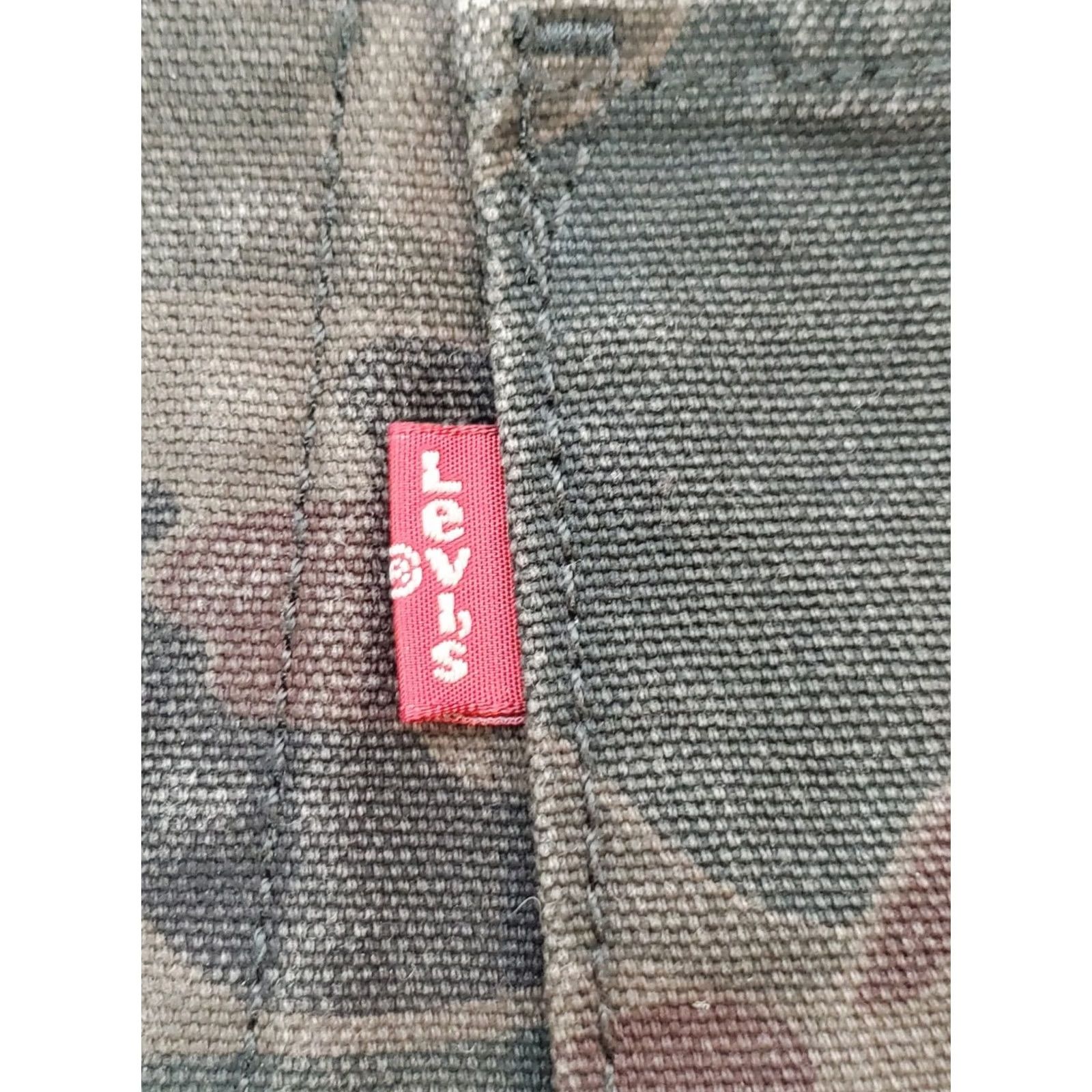 Levi's VINTAGE Levi's Khaki Olive Camo Military Jean Lightweight Jacket Men's M Jacket Size US 31 - 4 Thumbnail