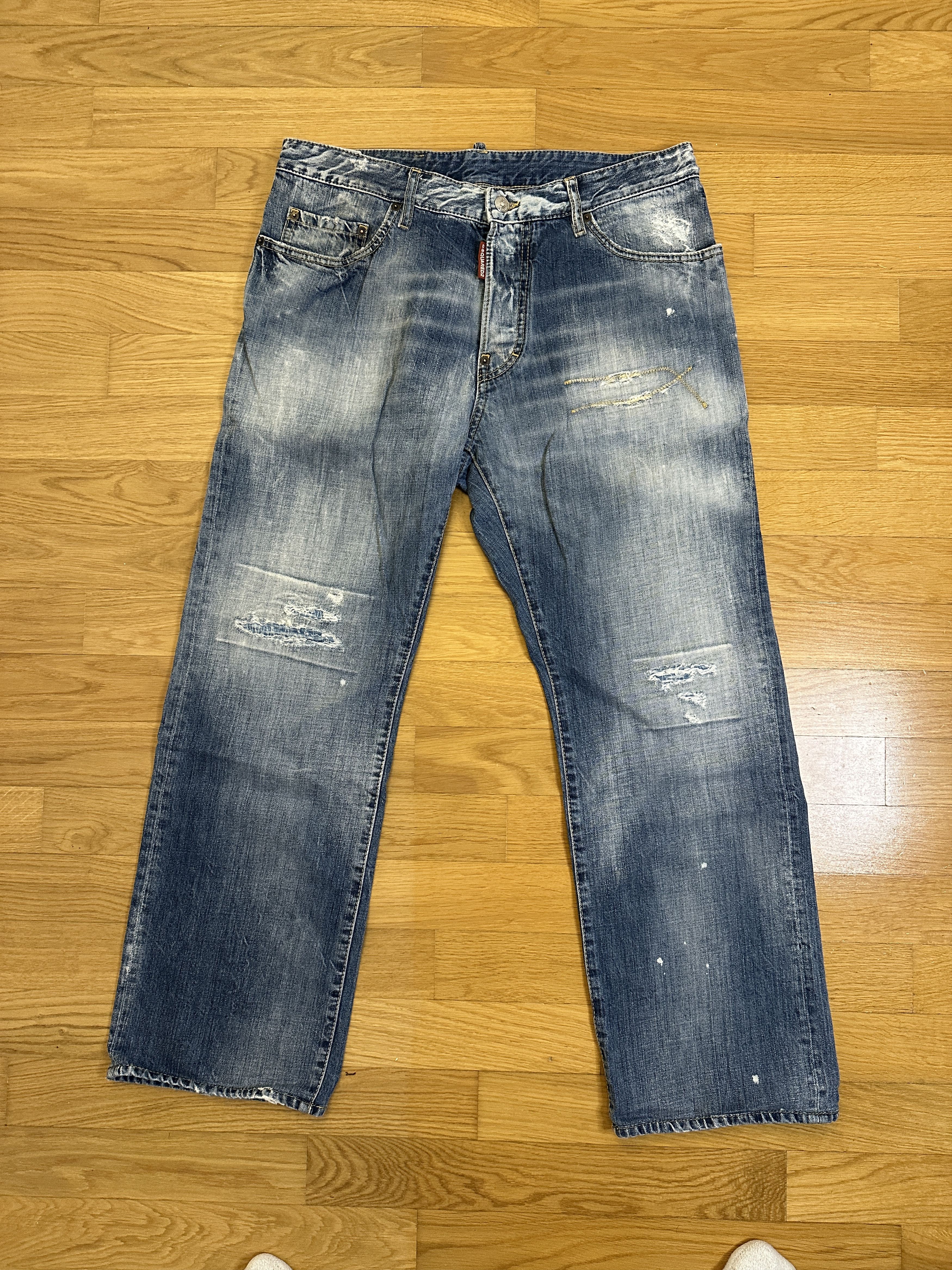 Dsquared2 Dsquared2 Roadie Jeans Size US 32 / EU 48 - 1 Thumbnail