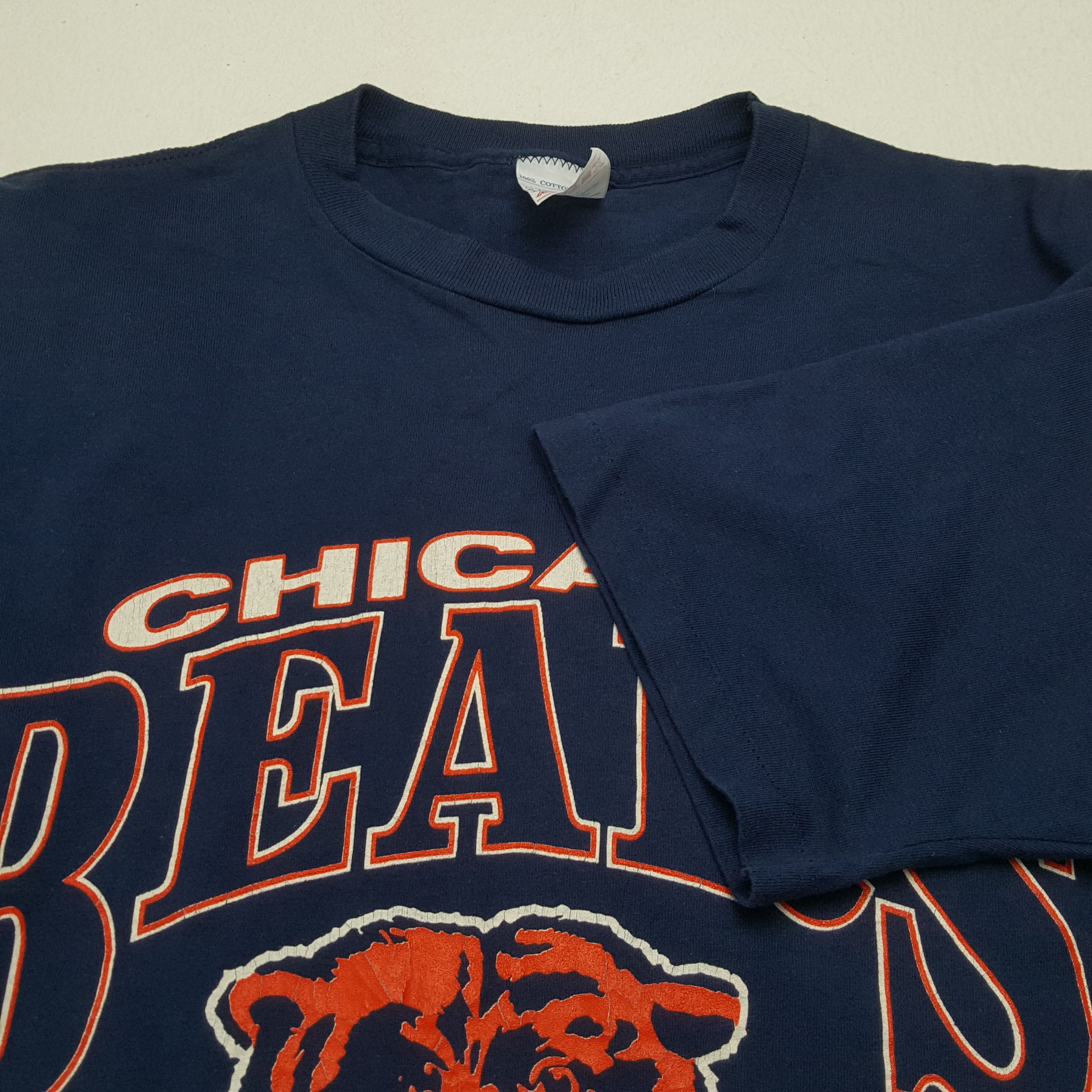 NFL × Vintage CHICAGO BEARS American Football Team Vintage Artex Tshirt Size US L / EU 52-54 / 3 - 5 Thumbnail