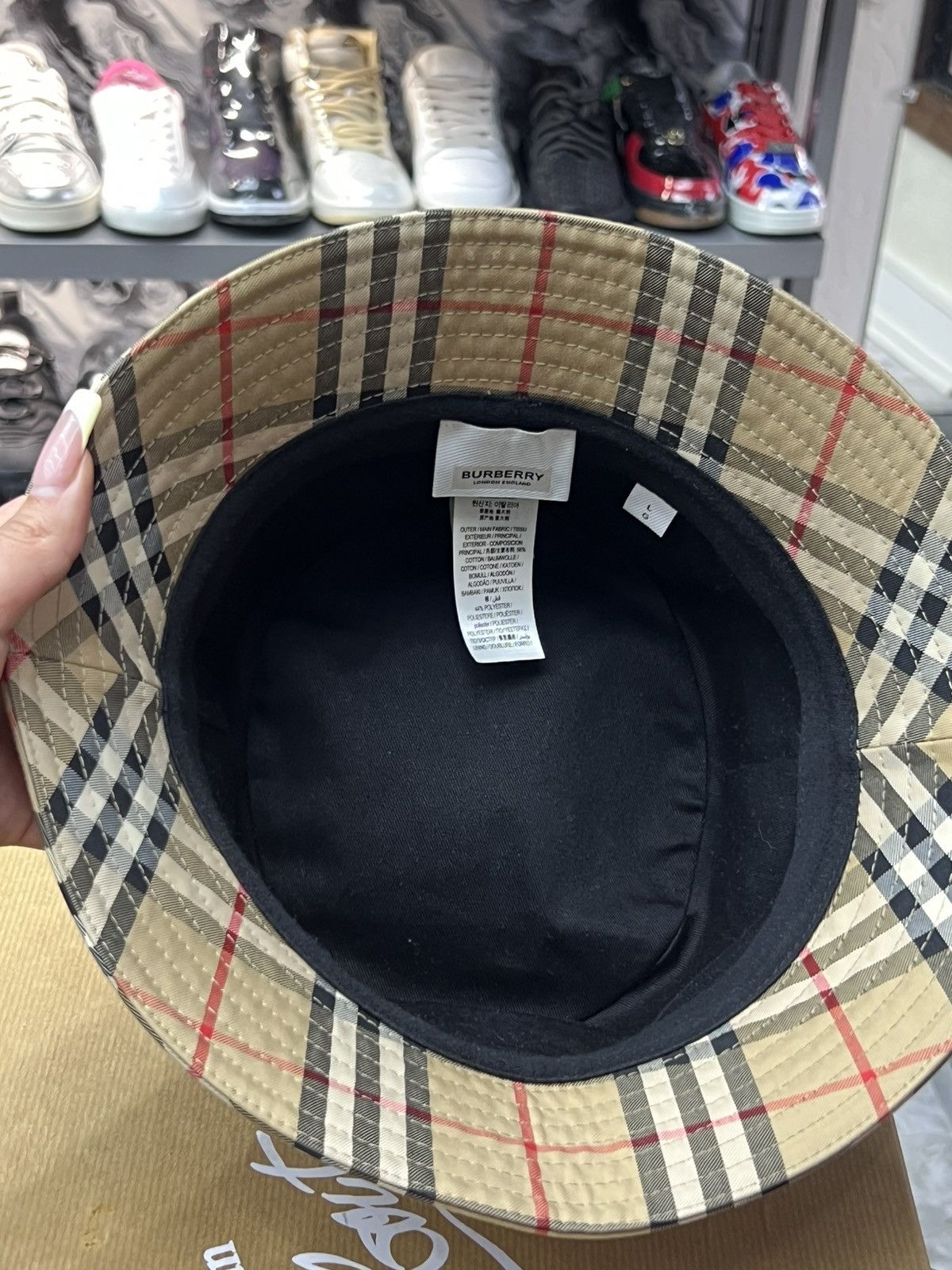 Burberry Burberry Vintage Check Bucket Hat Size ONE SIZE - 4 Thumbnail