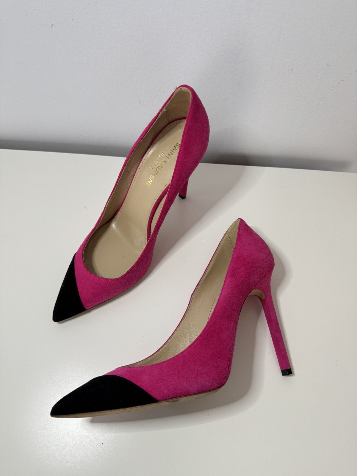 Yves Saint Laurent Saint Laurent Suede Heels Size US 8 / IT 38 - 6 Thumbnail