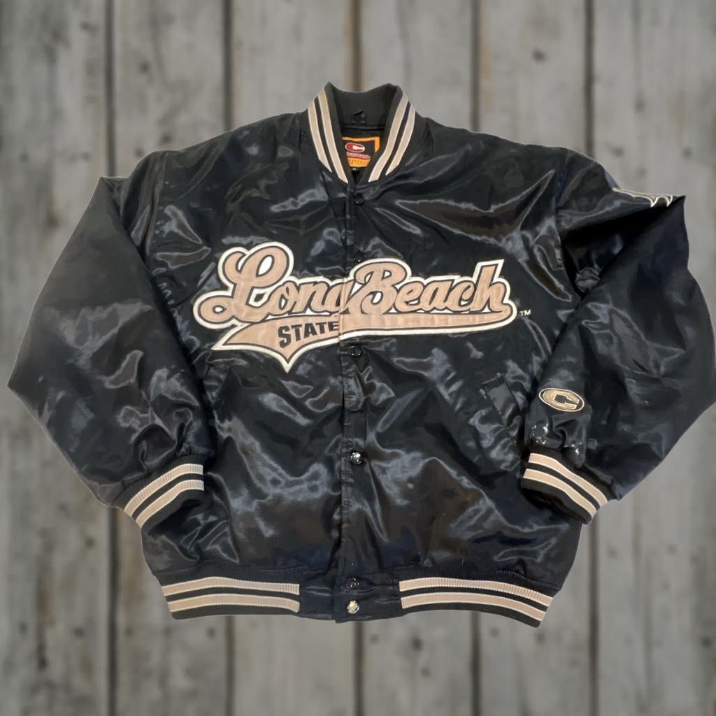 Vintage VINTAGE Colosseum CSU Long Beach State Varsity Jacket Medium Black Script Size US M / EU 48-50 / 2 - 1 Thumbnail