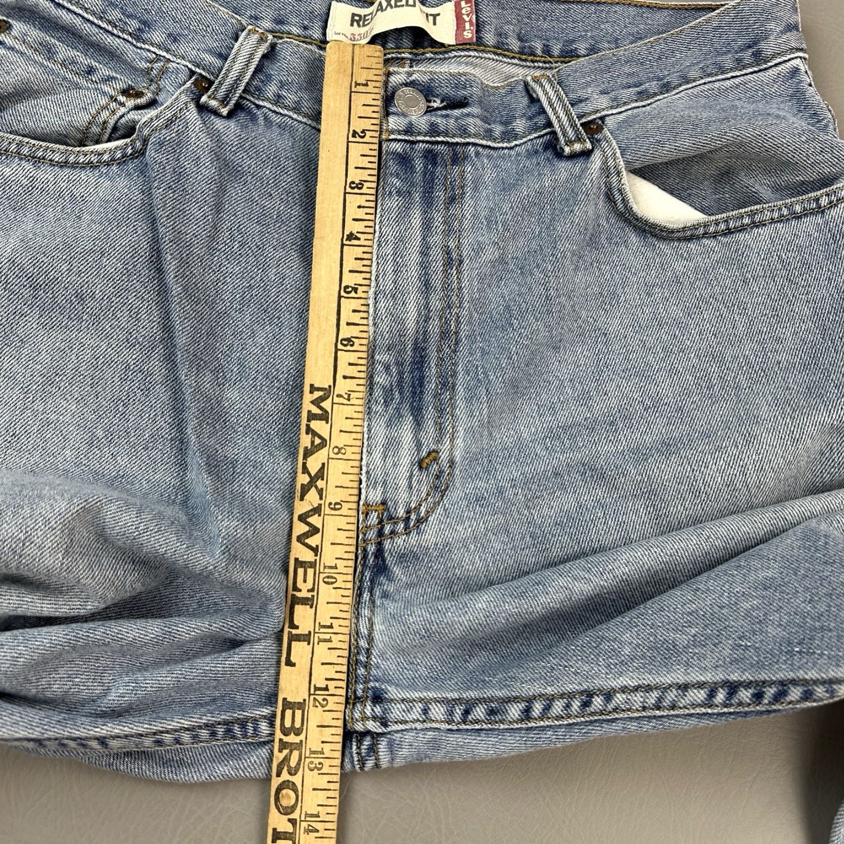 Levi's VINTAGE Levi's 550 Jeans Mens 36x30 Medium Wash Relaxed Fit Grunge 90s Logo Skate Jeans Mens Size US 36 / EU 52 - 5 Thumbnail