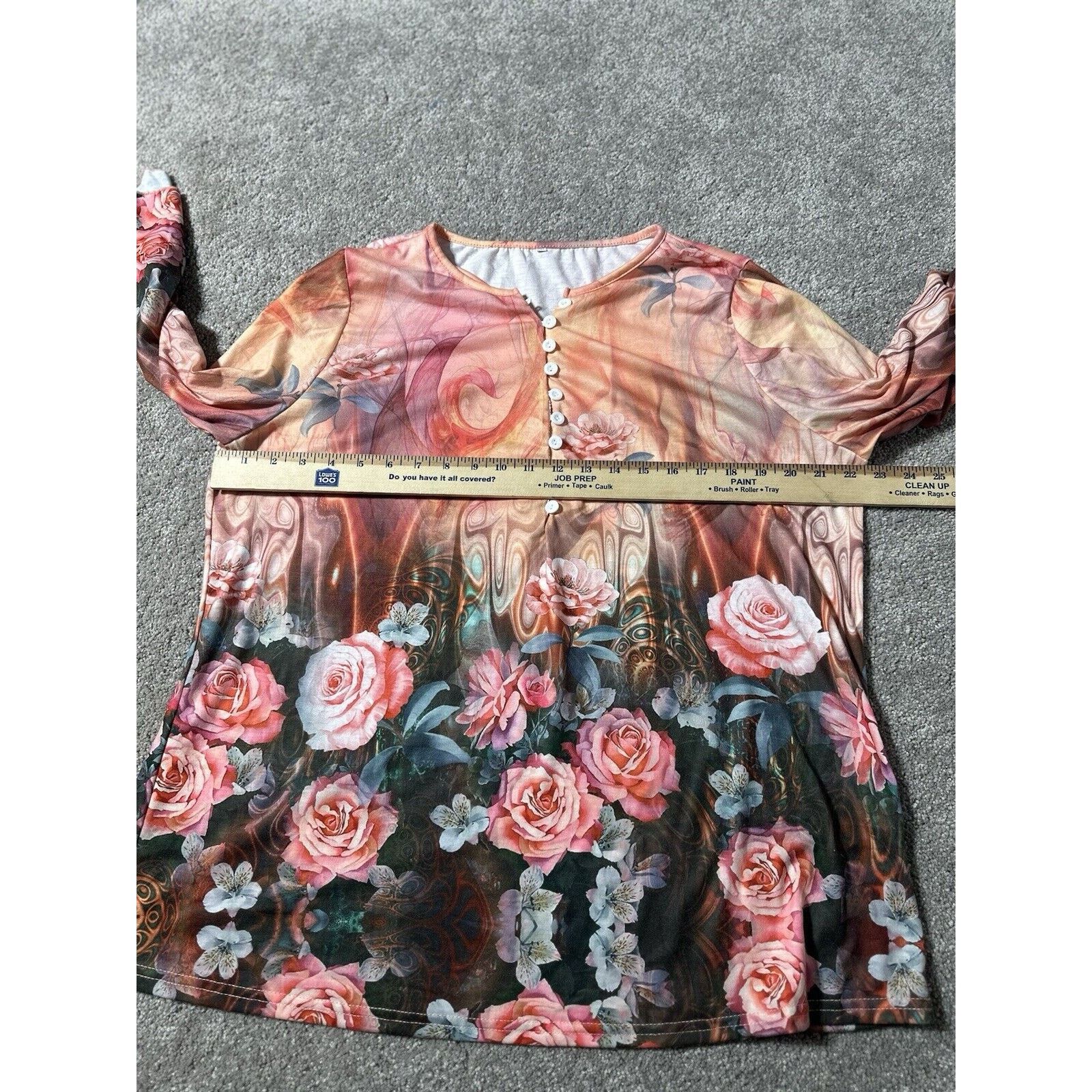 Other Womens Plus 2XL Top Cottagecore Garden Fairy Roses Feminine Size XXL / US 16-18 / IT 52-54 - 5 Thumbnail