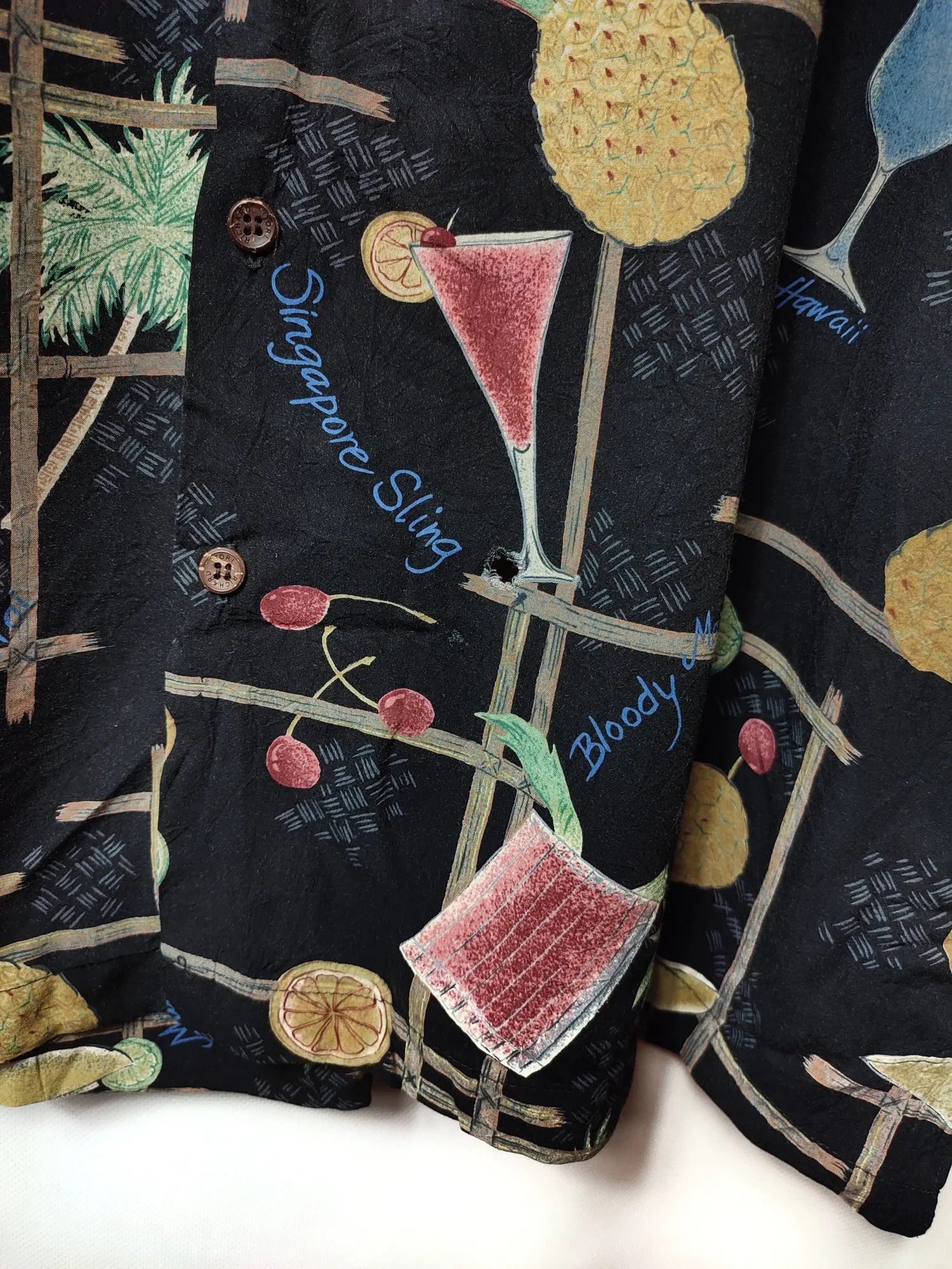 Tori Richard × Vintage Vintage Cocktails Hawaiian shirt Size US XL / EU 56 / 4 - 6 Thumbnail