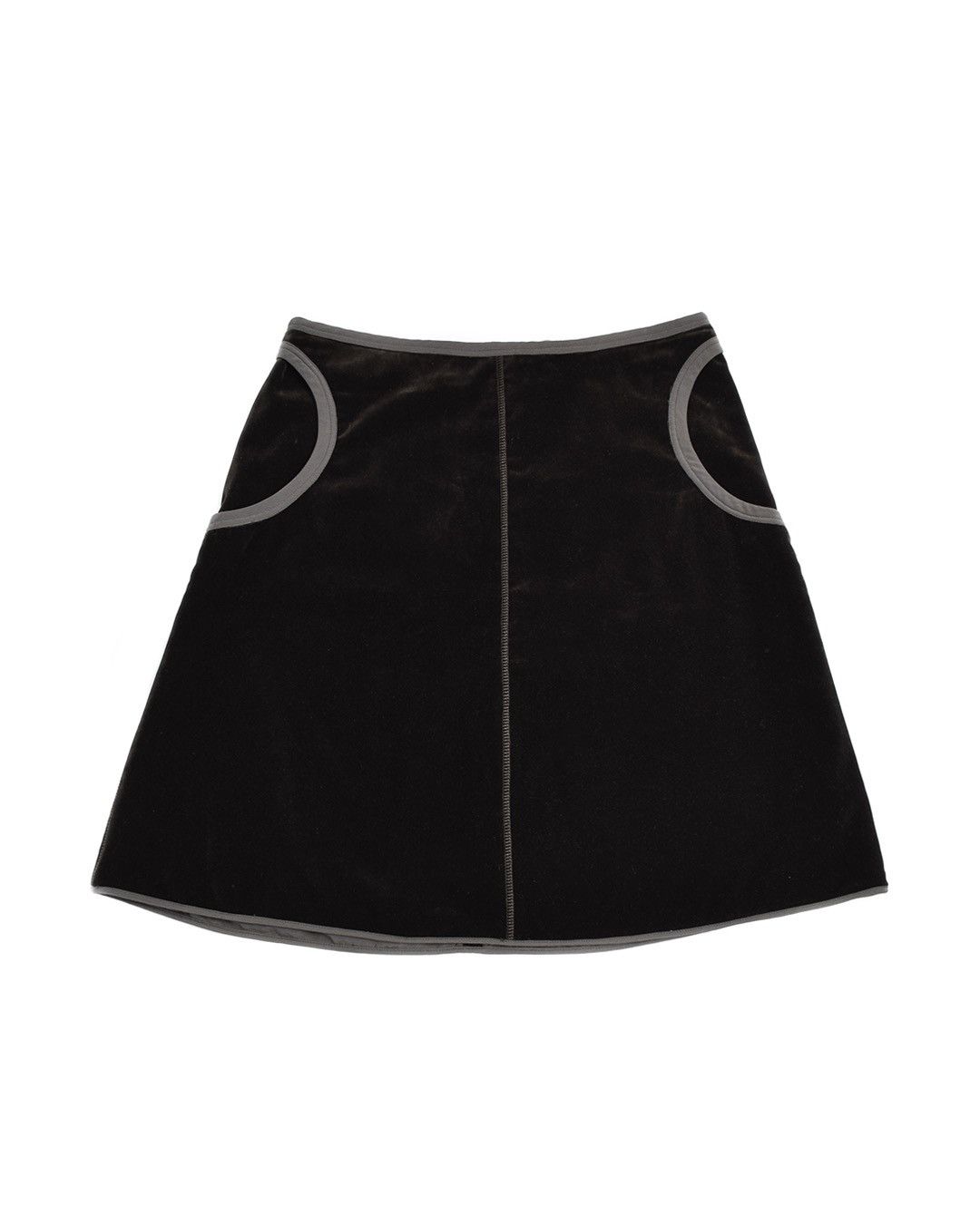 Image of Prada Sport Velvet Skirt in Black, Women's (Size 30)