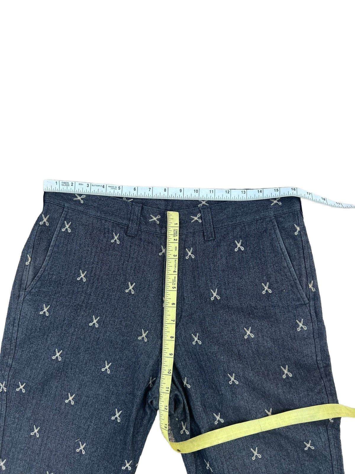 ABAHOUSE × Hysteric Glamour × Japanese Brand ABAHOUSE Japan Atomic Embroidery Scissors HBT Trouser Pant Size US 31 - 3 Thumbnail