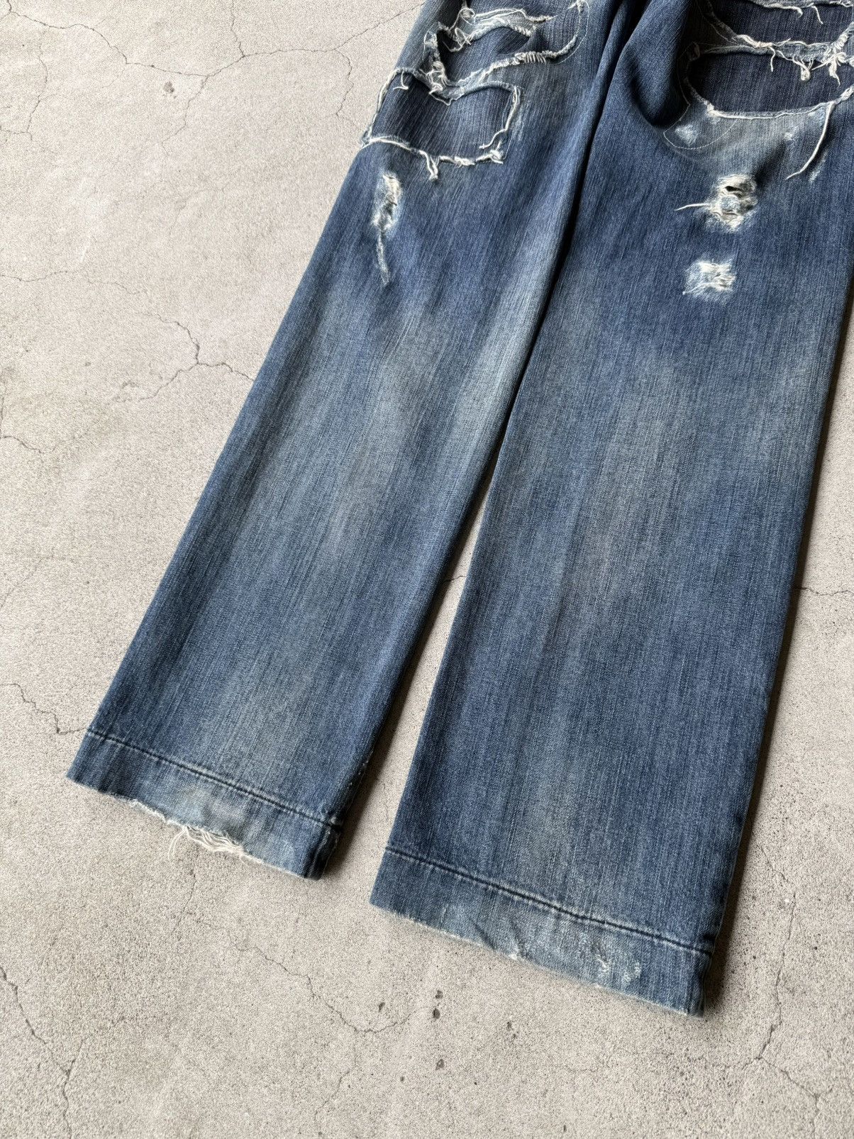 Dolce & Gabbana DOLCE&GABBANA Archive Patchwork Destroyed Denim Size US 30 / EU 46 - 7 Thumbnail