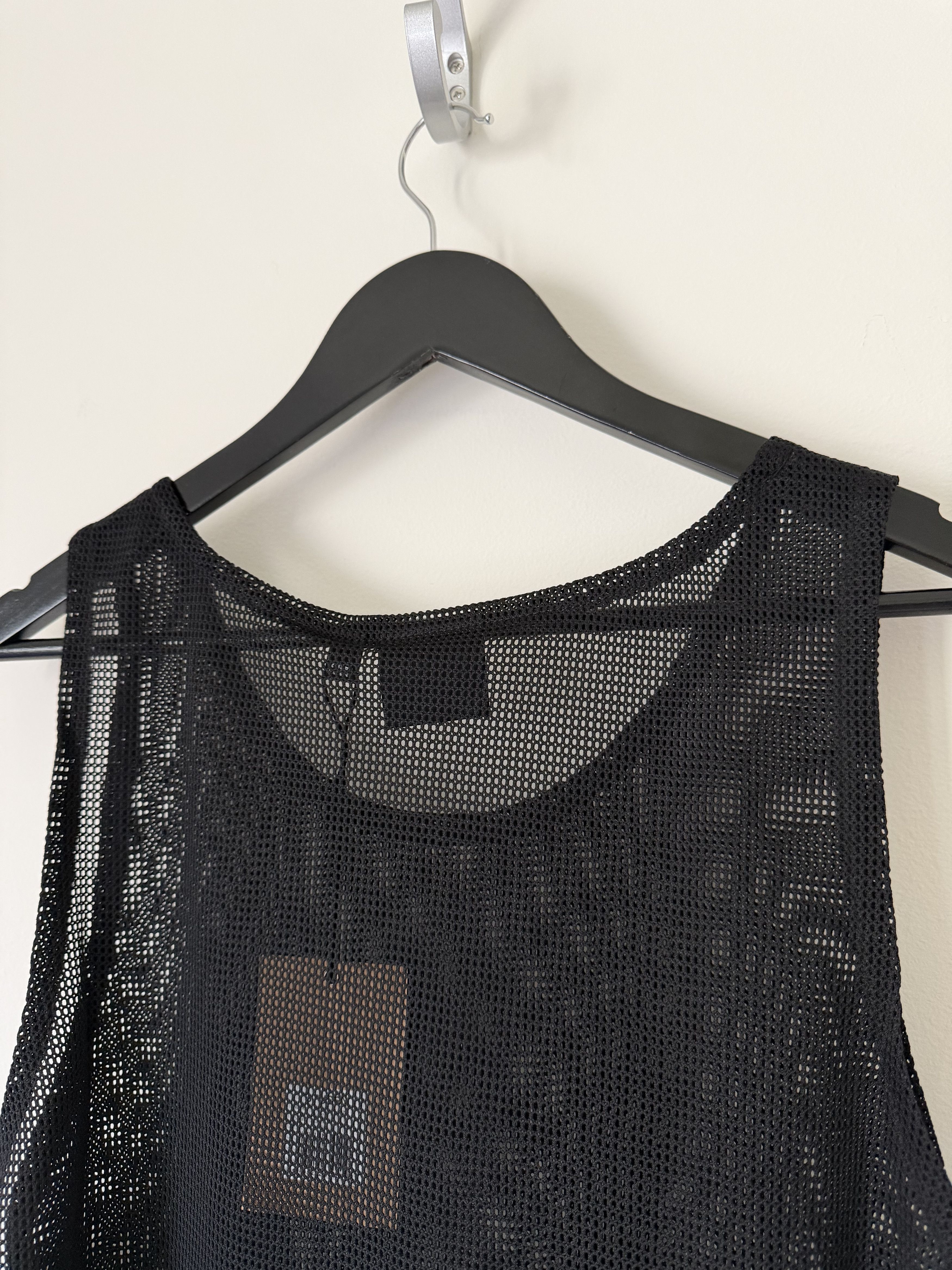DENIM TEARS × Stussy Denim Tears Stussy Mesh Tank in Black | Grailed