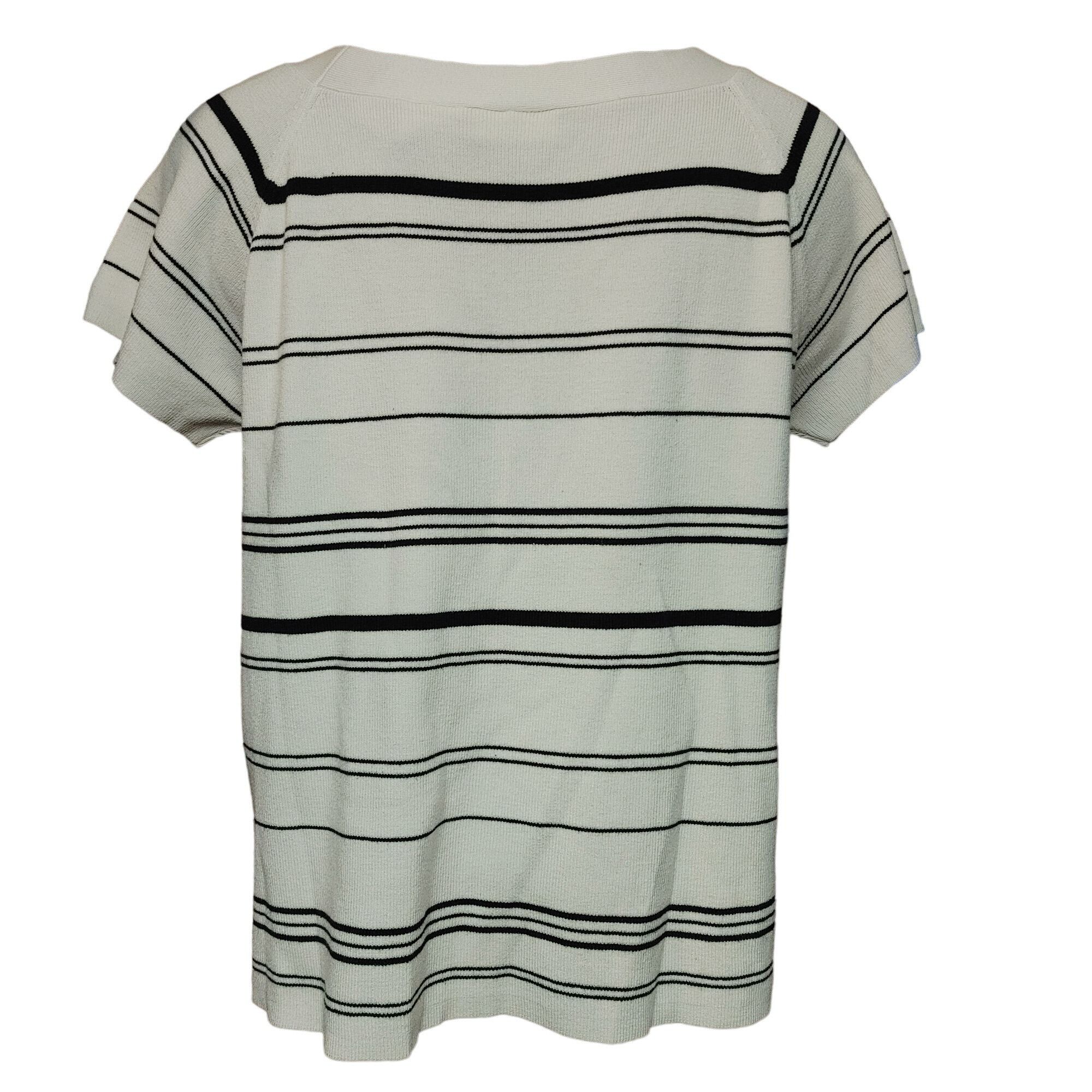 Other White Stag Women's White/Black Stripped Basic T-Shirt 40/42 Size XL / US 12-14 / IT 48-50 - 2 Thumbnail