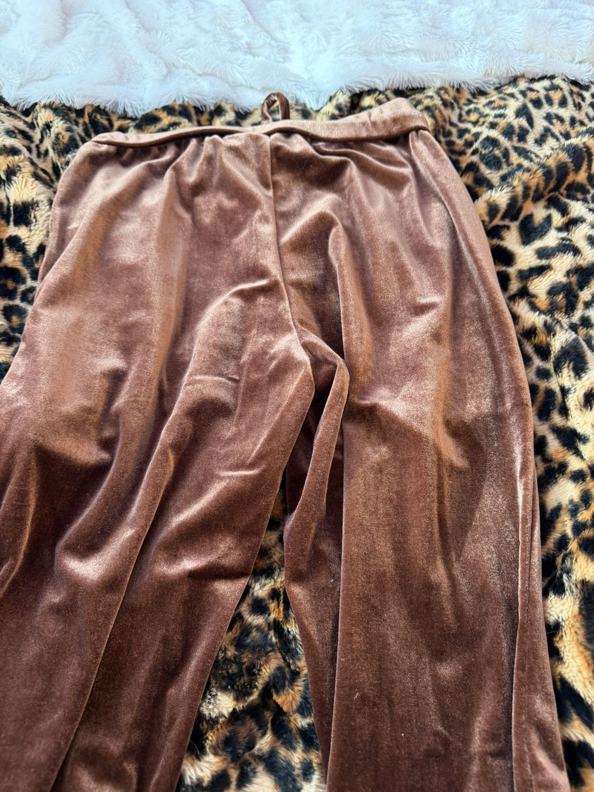 Shein Y2K brown sweat pants Size 27" / US 4 / IT 40 - 4 Thumbnail