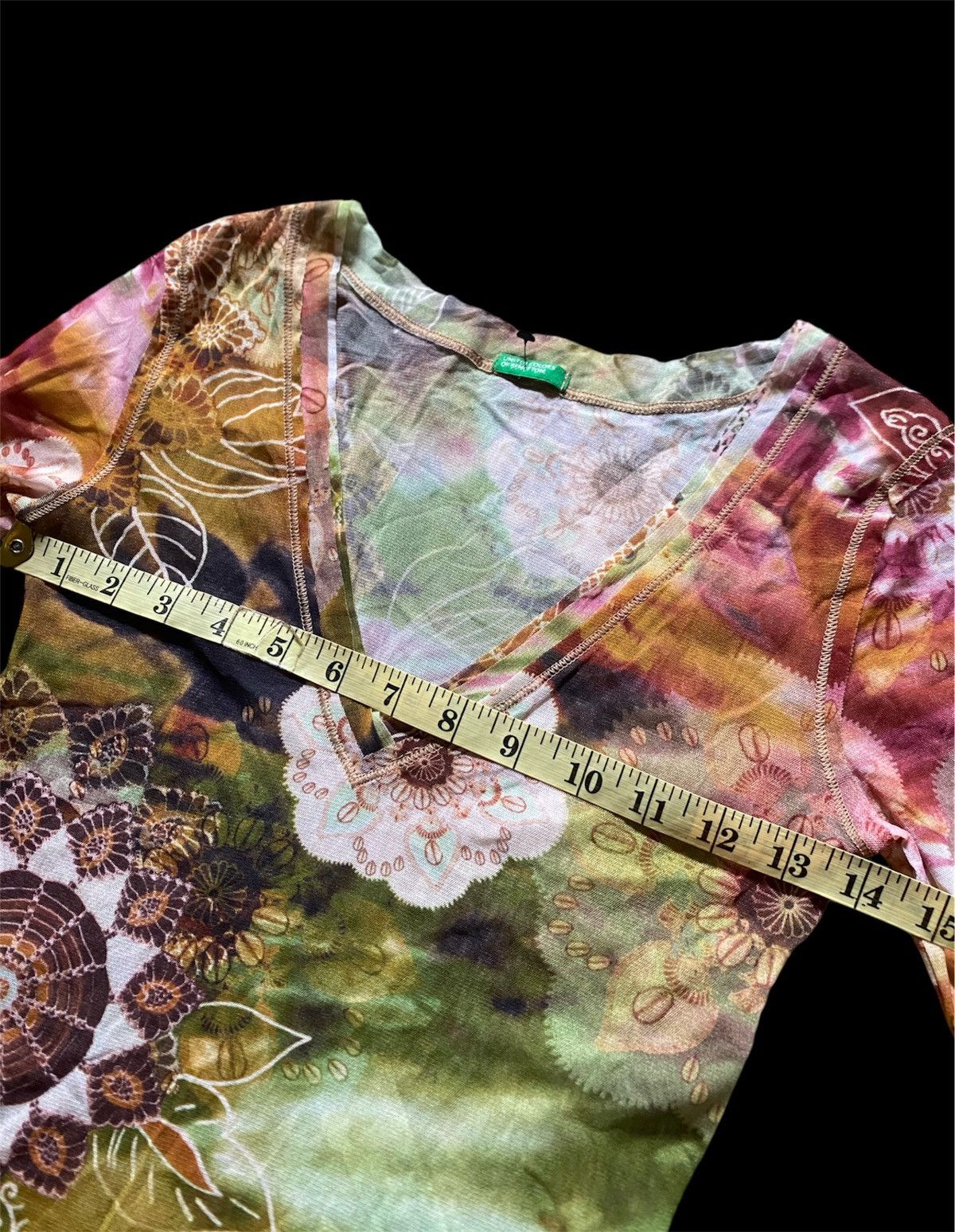 If Six Was Nine Vintage Benetton mesh top Size M / US 6-8 / IT 42-44 - 6 Thumbnail