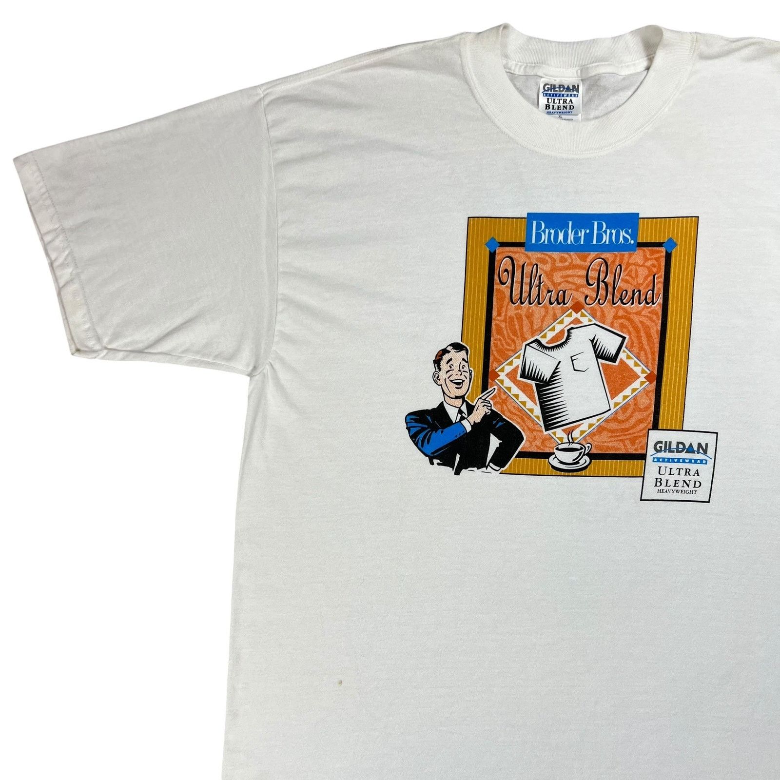 Gildan × Vintage Vintage 90s Gildan Ultra Blend promo shirt shirt tee (XL) Size US XL / EU 56 / 4 - 4 Thumbnail