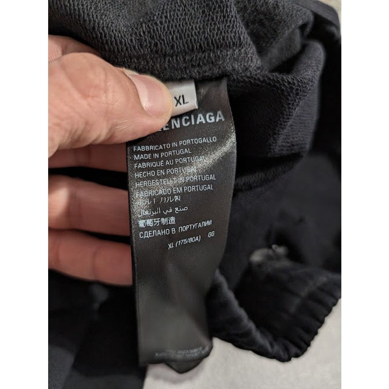 Balenciaga o1rshd1 Untiy Logo Sweatpants & Joggers in Black Size US 36 / EU 52 - 16 Thumbnail