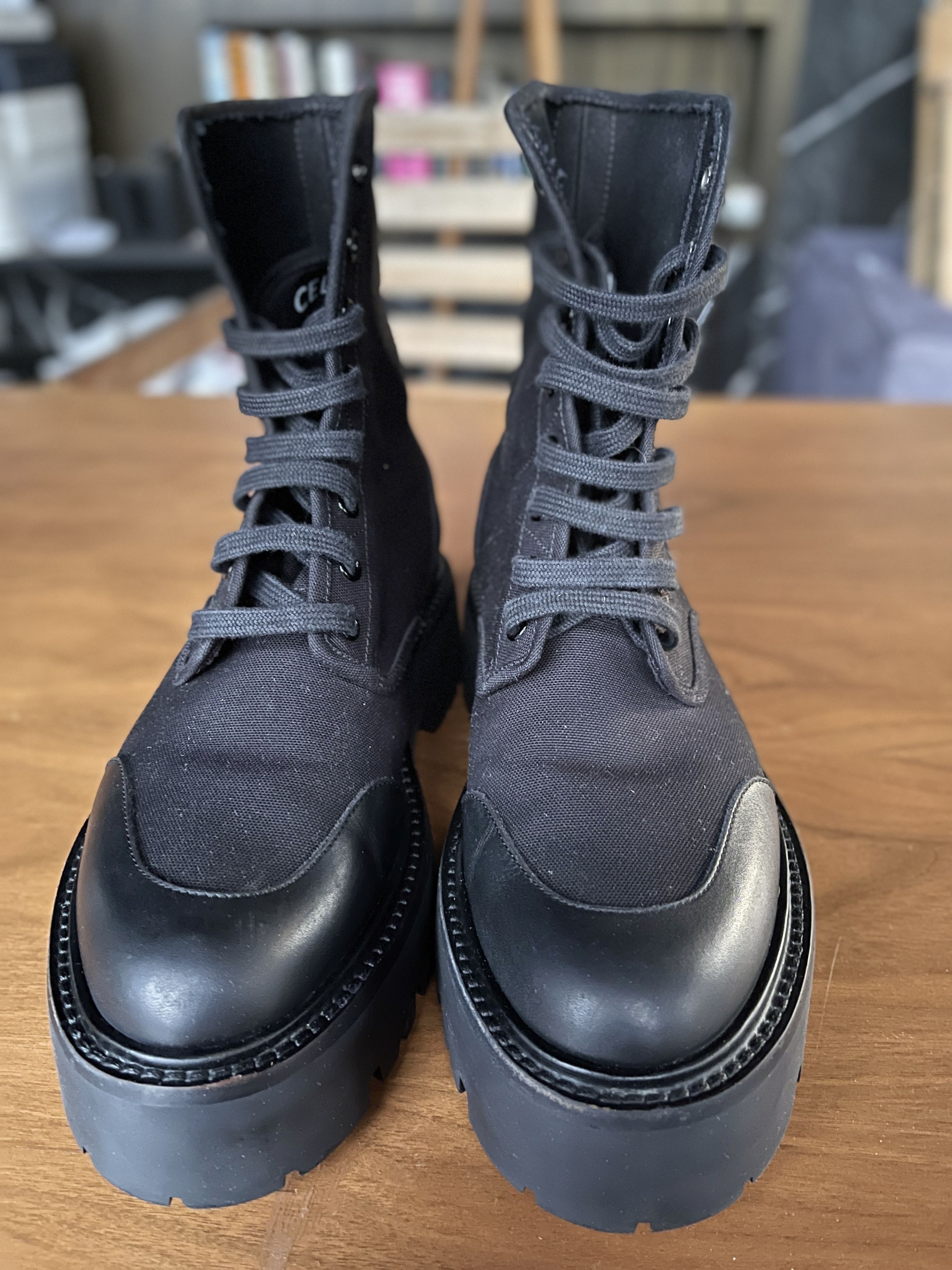 Celine CELINE Bulky Laced-Up Boot – Hedi Slimane Era Size US 8 / EU 41 - 2 Thumbnail