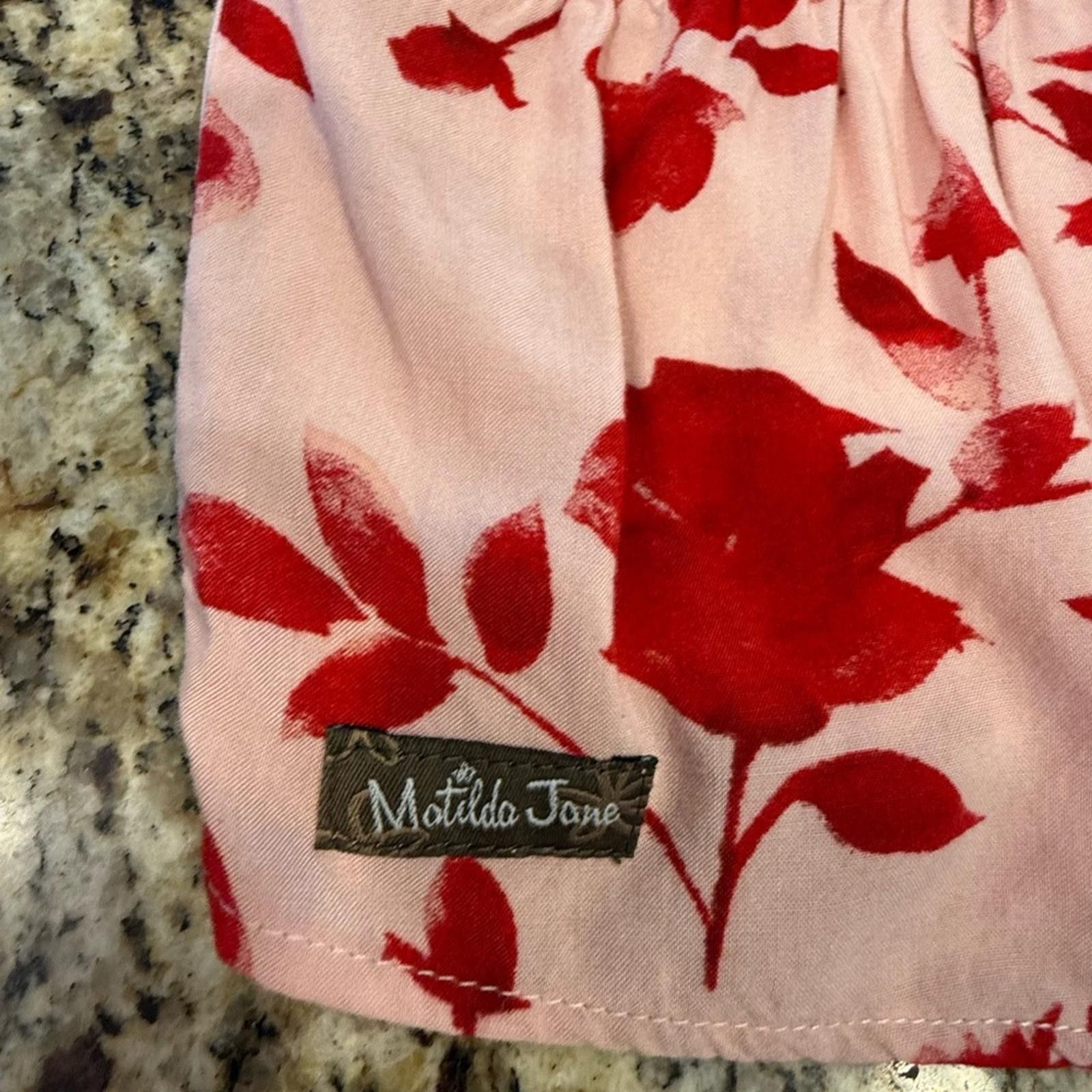 Other Matilda Jane floral pink & red rose boho ruffled top SZ SM Size S / US 4 / IT 40 - 8 Thumbnail