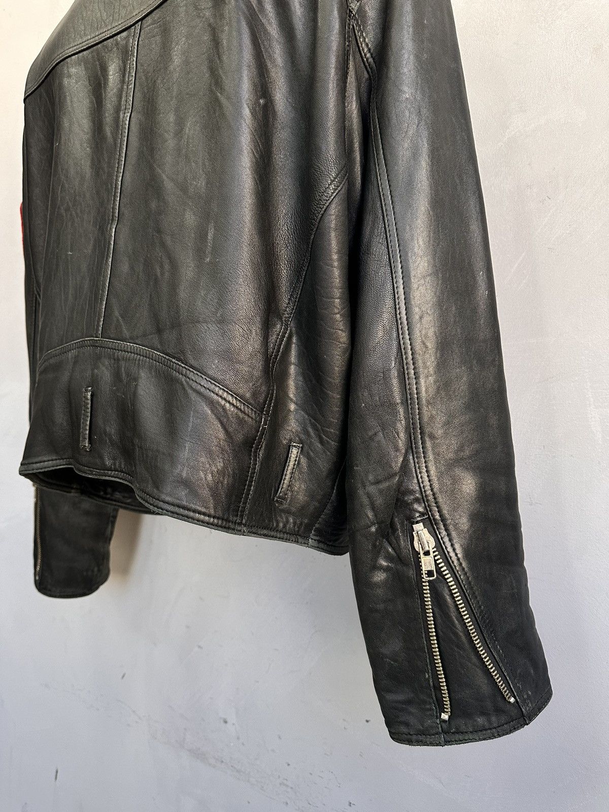 Avirex Vintage Cropped Aviator Leather Jacket Harley Davidson Japan Size US M / EU 48-50 / 2 - 10 Thumbnail