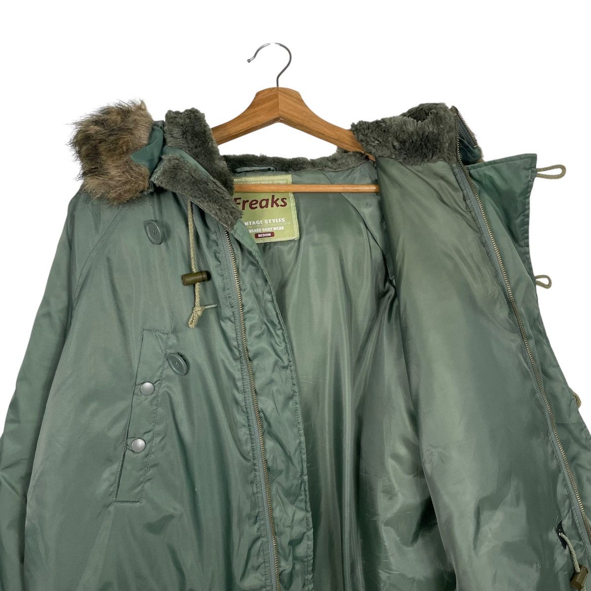 Japanese Brand Japanese Brand Freak Military Hooded Parka Jacket Size US M / EU 48-50 / 2 - 11 Thumbnail