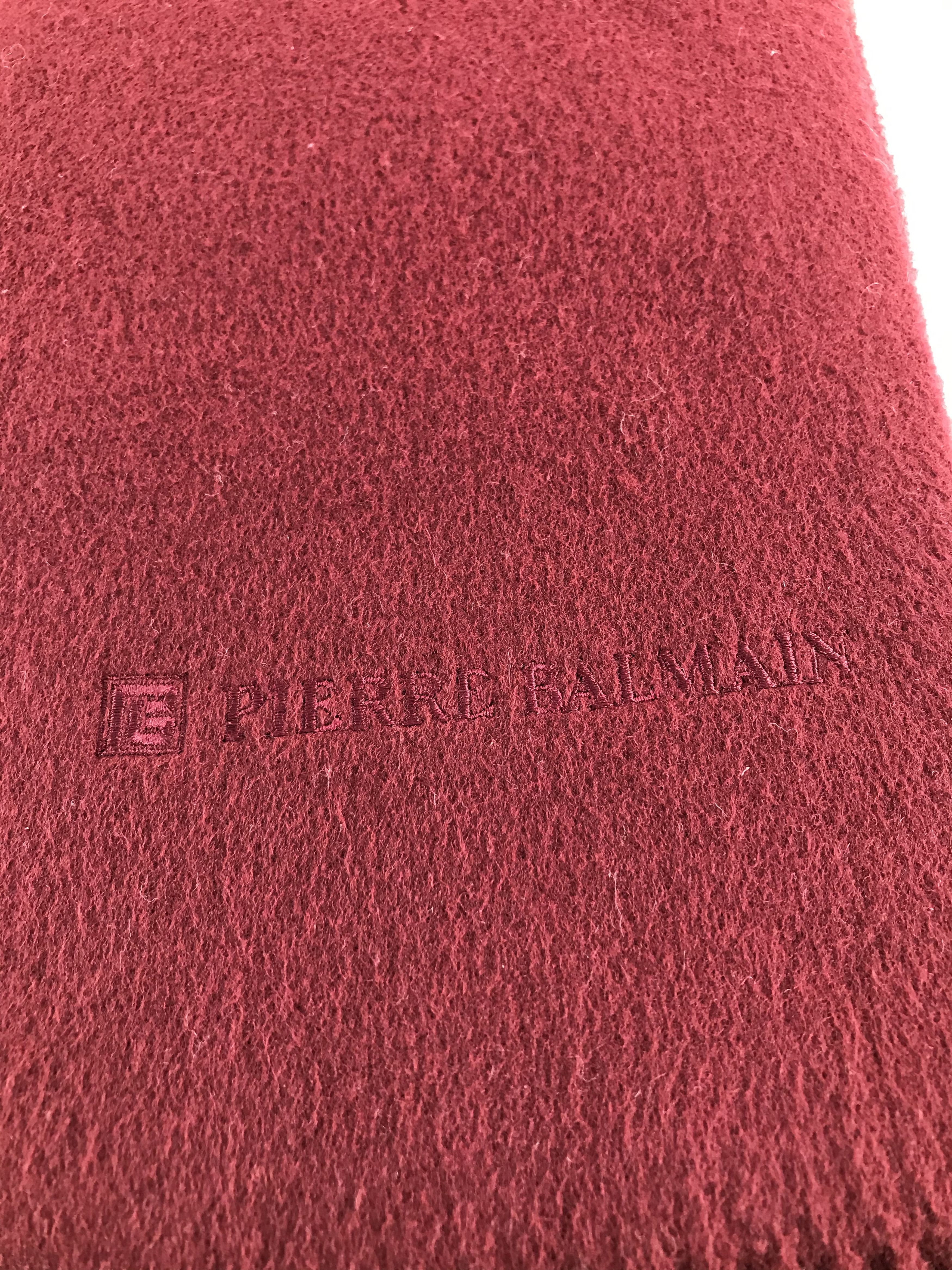 Pierre Balmain Pierre Balmain Wool Scarf Muffler V410 Size ONE SIZE - 4 Thumbnail
