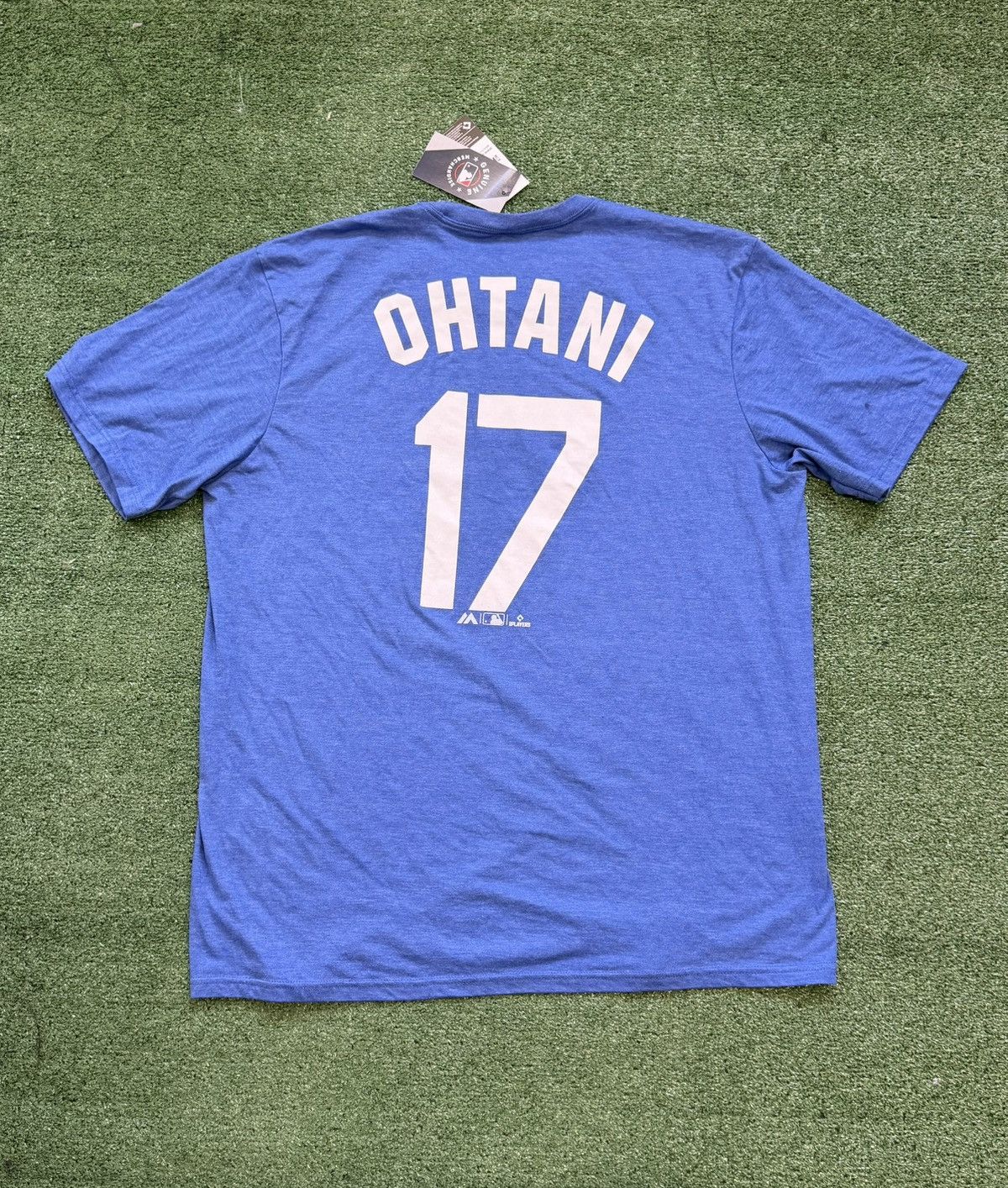 Majestic Majestic Los Angeles Dodgers #17 Shohei Ohtani Men's Blue Size US XXL / EU 58 / 5 - 3 Thumbnail