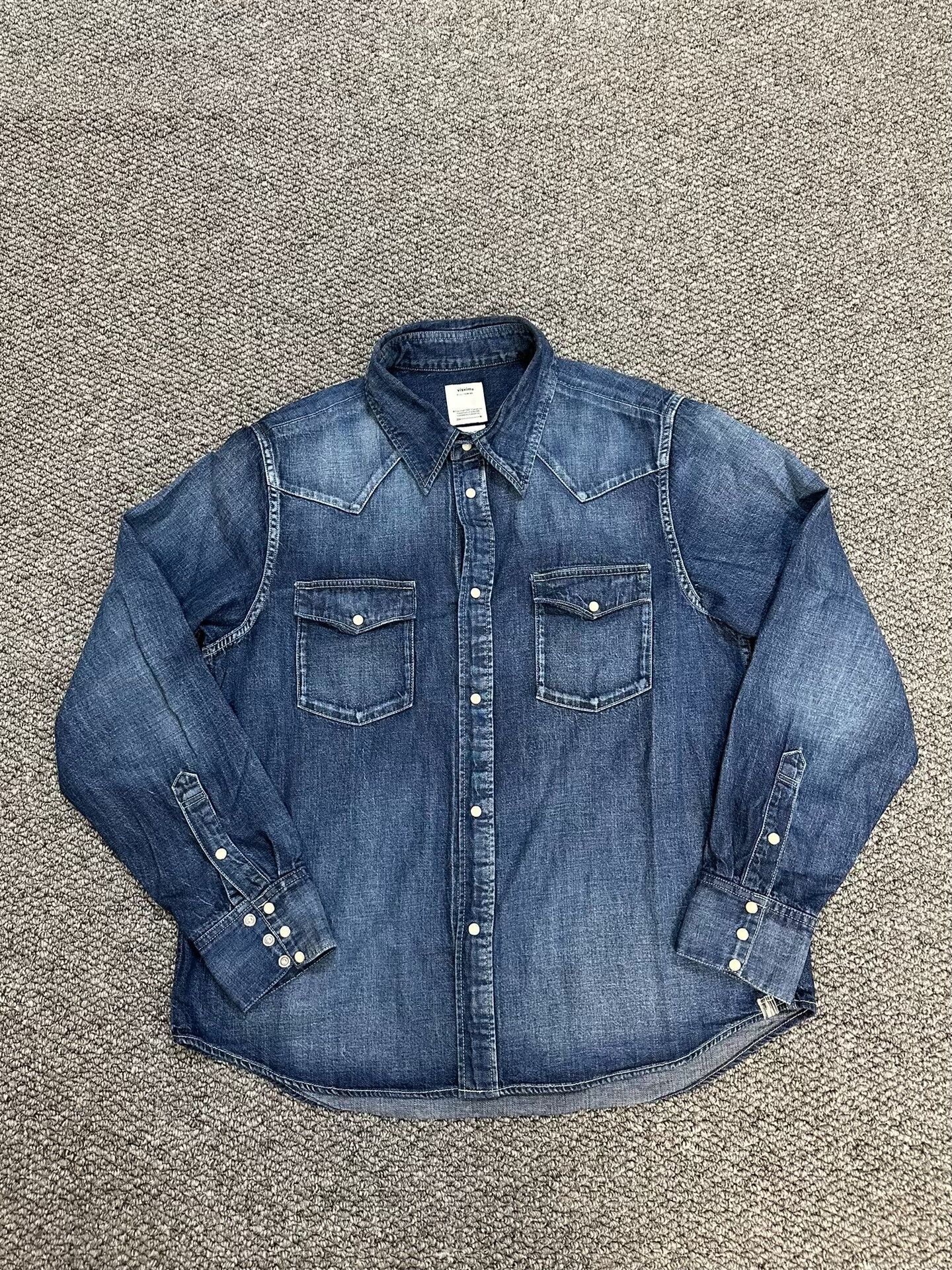 Visvim visvim Social Sculpture Denim Shirt Size US S / EU 44-46 / 1 - 1 Thumbnail