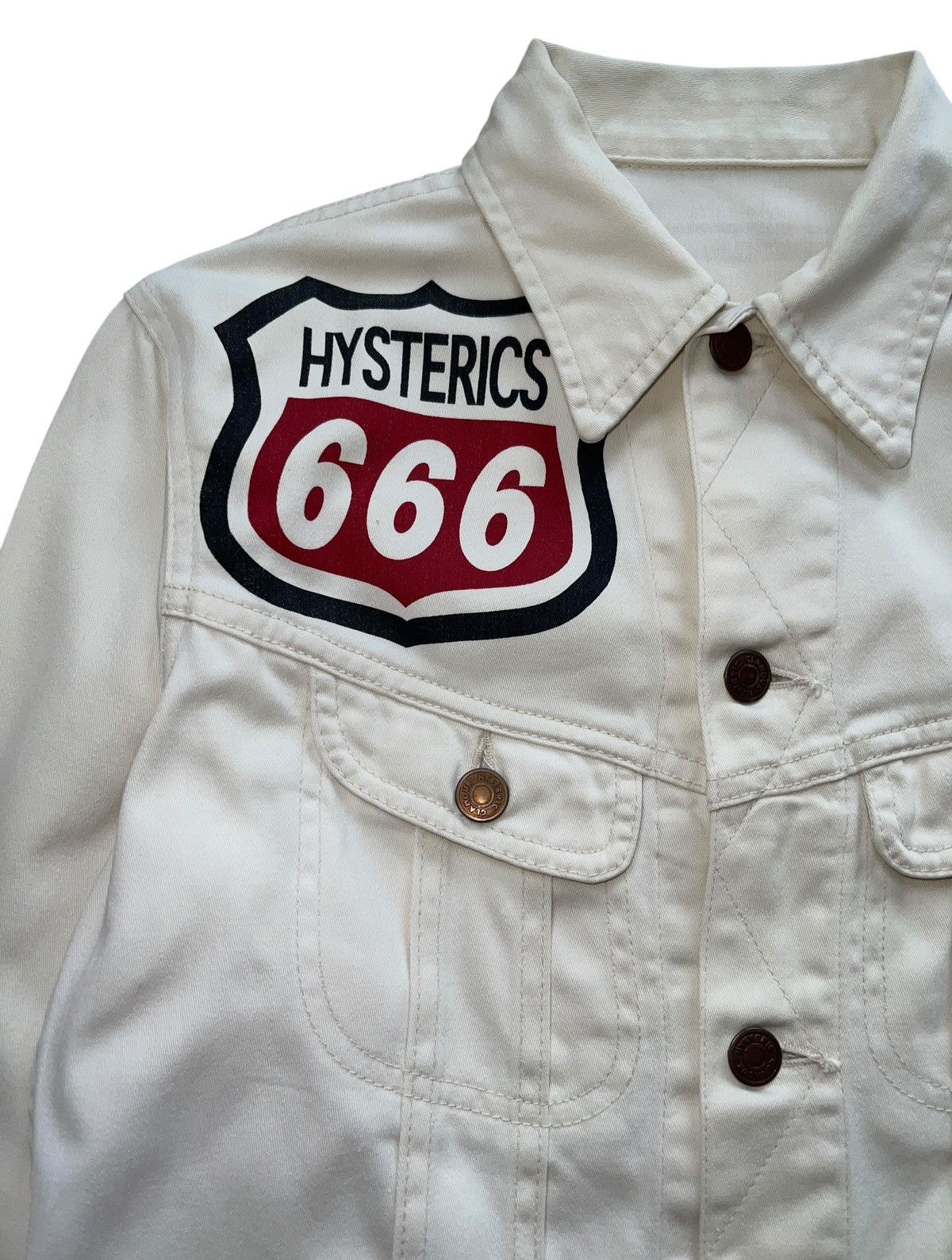 Hysteric Glamour Vtg Hysteric Glamour Punk Denim Jacket Size S / US 4 / IT 40 - 8 Thumbnail