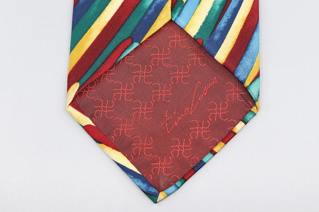 Other Tino Cosma Vintage Silk Tie – Bold Brushstroke Pattern Size ONE SIZE - 3 Thumbnail
