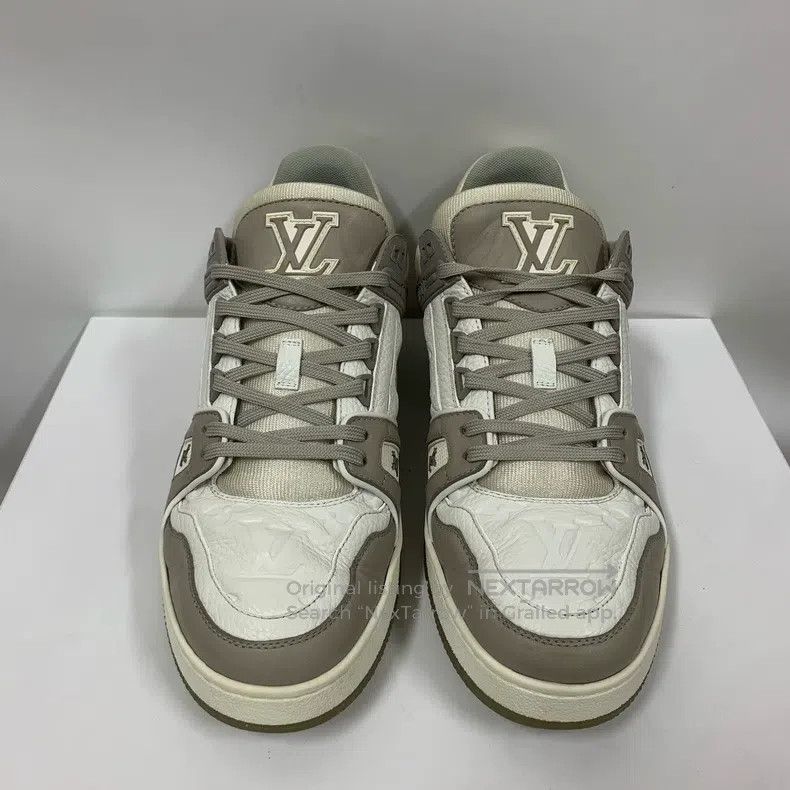 Louis Vuitton Louis Vuitton Trainer Classic Off-White Printed Board Shoe Size US 7.5 / EU 40-41 - 5 Thumbnail